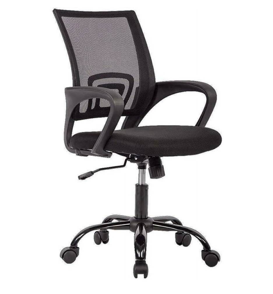 mesh office chair desk chair computer chair ergonomic adjustable stool back support modern executive rolling swivel chair for women & men black
