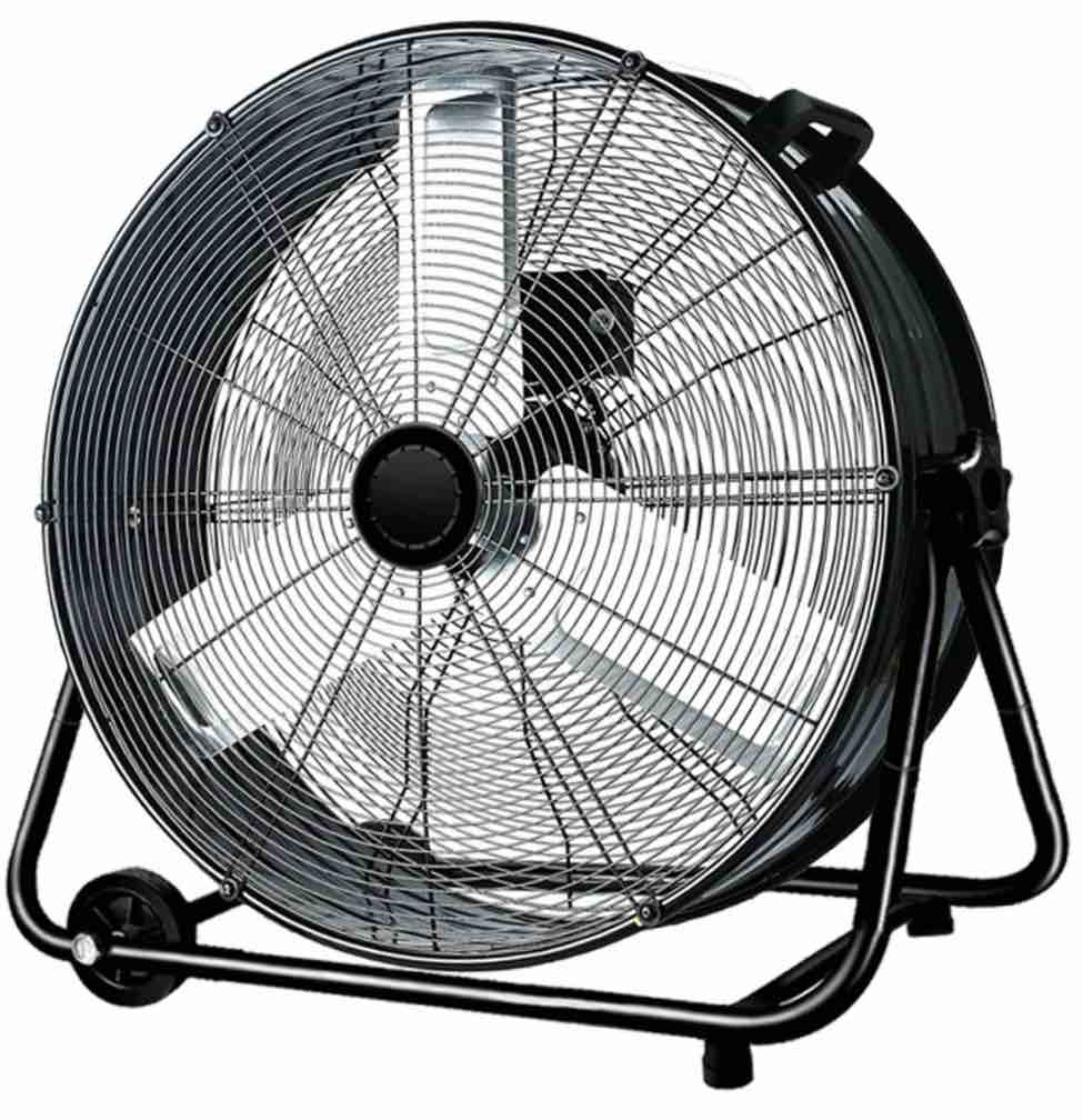 industrial fan 24 inch heavy duty drum 3 speed 8100 cfm air circulation high velocity fan for warehouse workshop factory commercial residential and greenhouse black