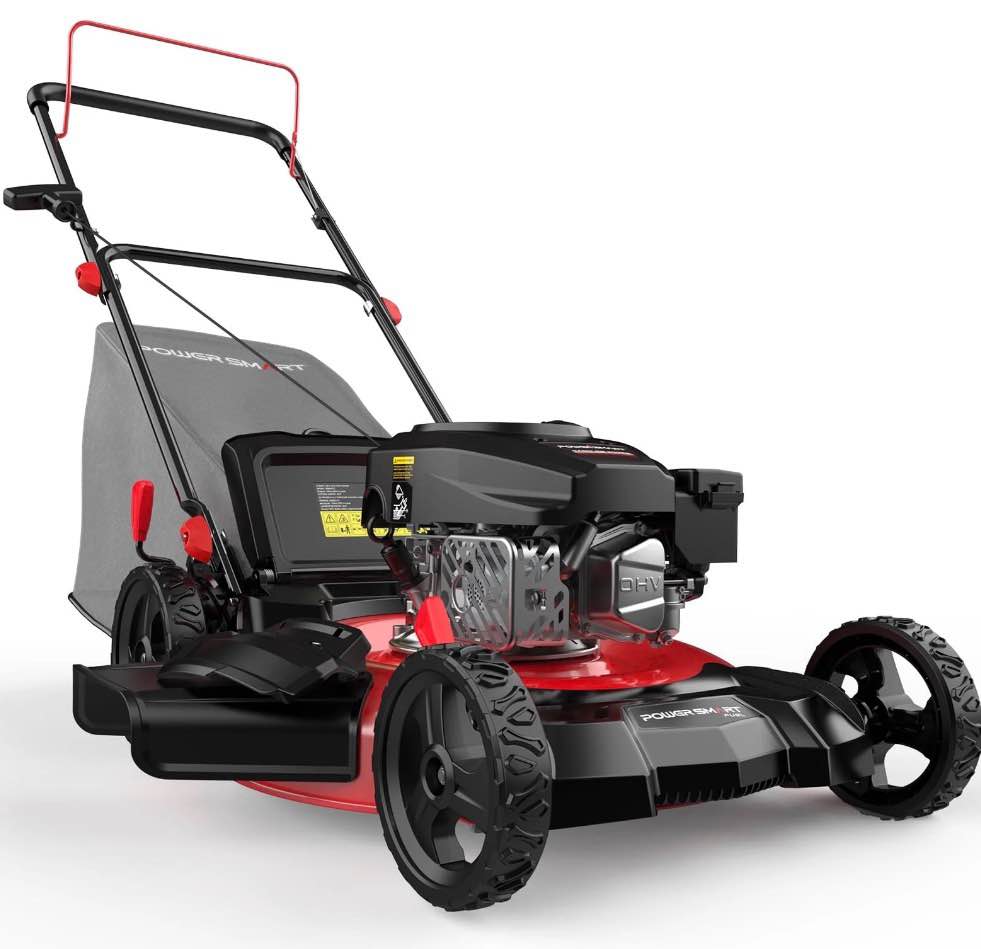 powersmart 21 144cc gas push lawn mower with 6-position height adjustment