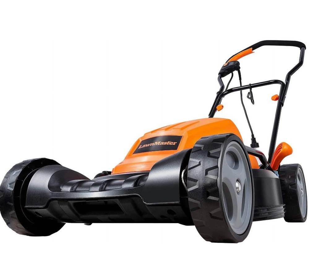 lawnmaster 19 inch 2-in-1 electric lawn mower, 12amp, me1218x