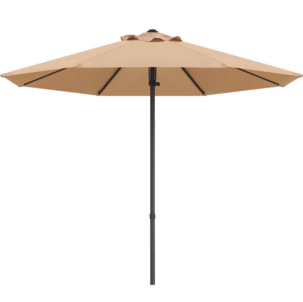 abccanopy 9ft outdoor market hand push patio umbrella 12+colors khaki