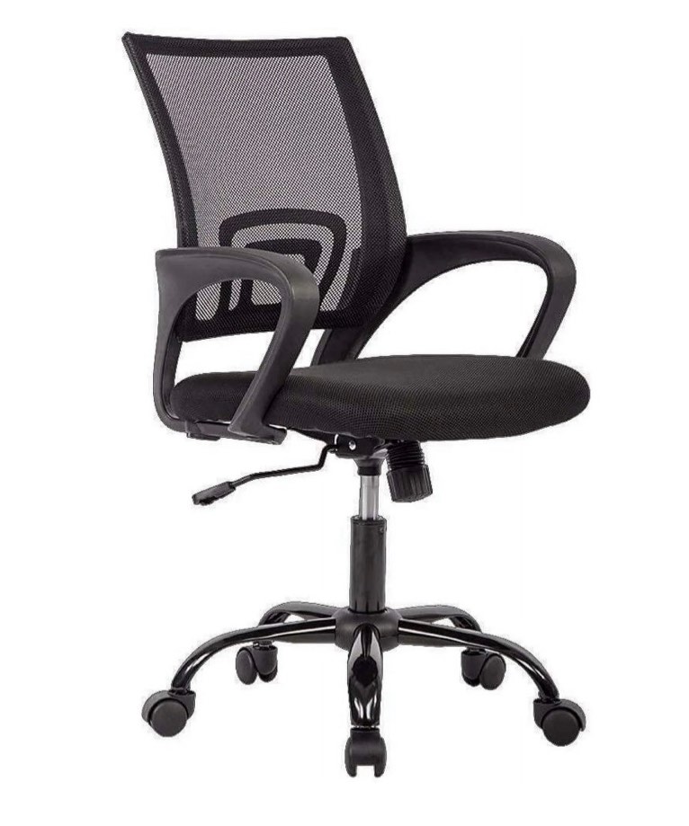 mesh office chair desk chair computer chair ergonomic adjustable stool back support modern executive rolling swivel chair for women & men black