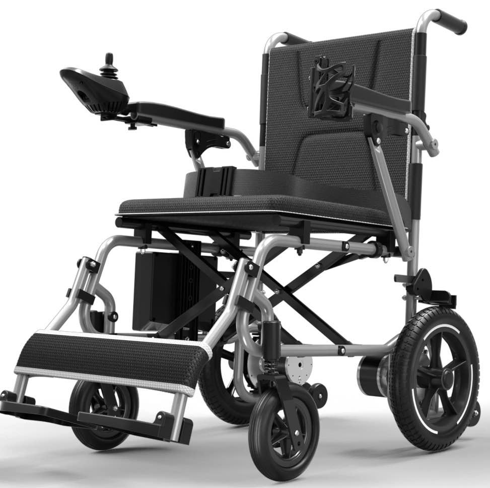 coolhut 37 lbs electric wheelchair 25+ miles long travel range, foldable & lightweight motorized wheelchair with safety features hold up 350lbs 8-year warranty, ideal for seniors & travel