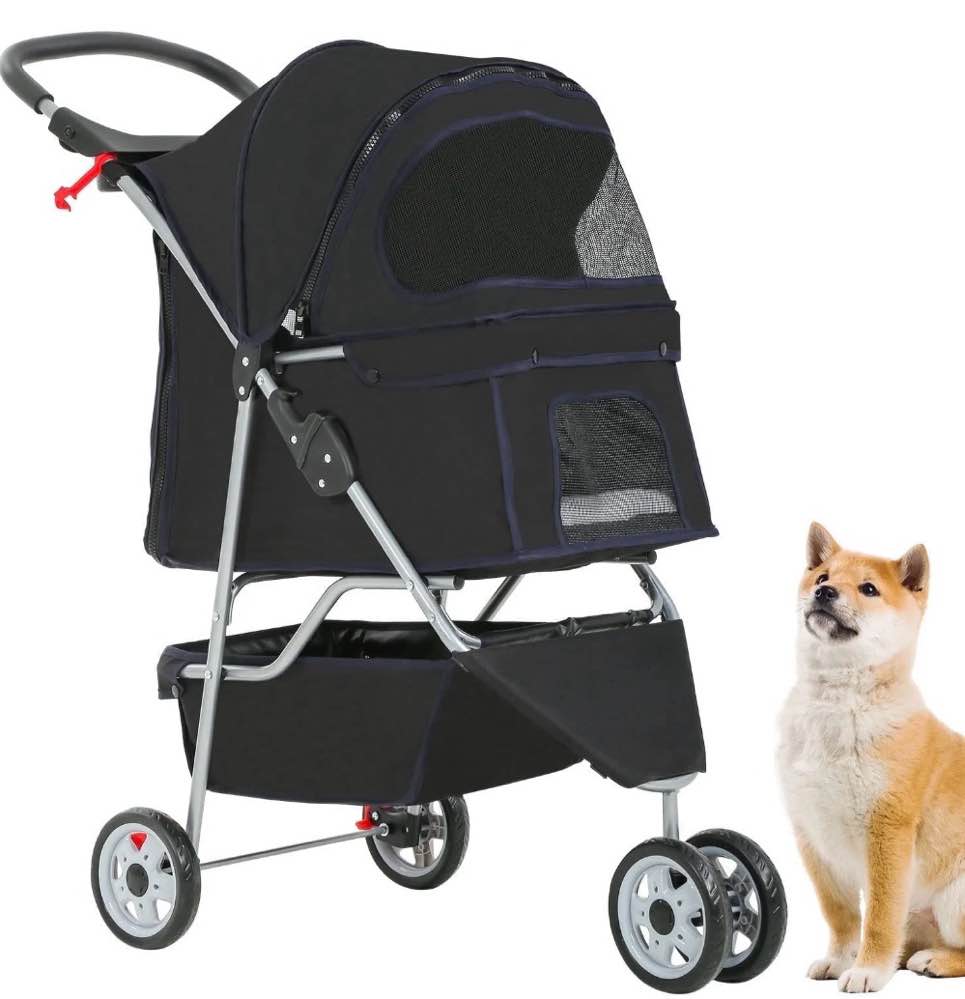 bestpet pet stroller  3 wheels  travel folding carrier t13