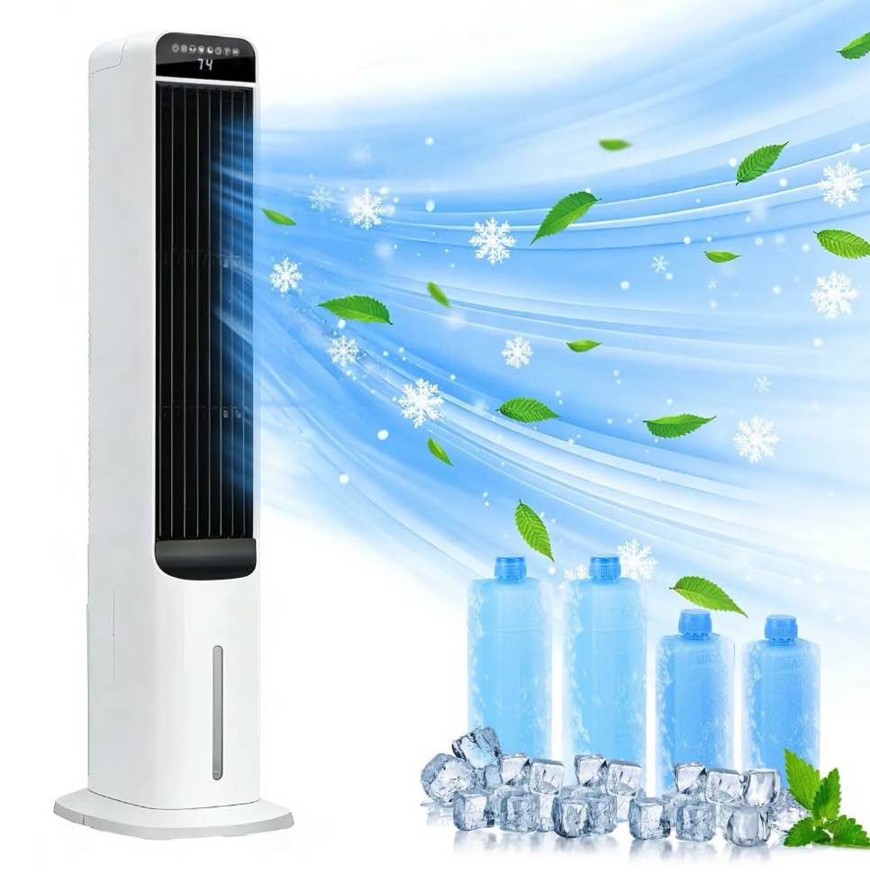 evaporative air cooler 41 windowless portable air conditioners oscillating fan portable air cooling unit with remote 3 modes 12h timer