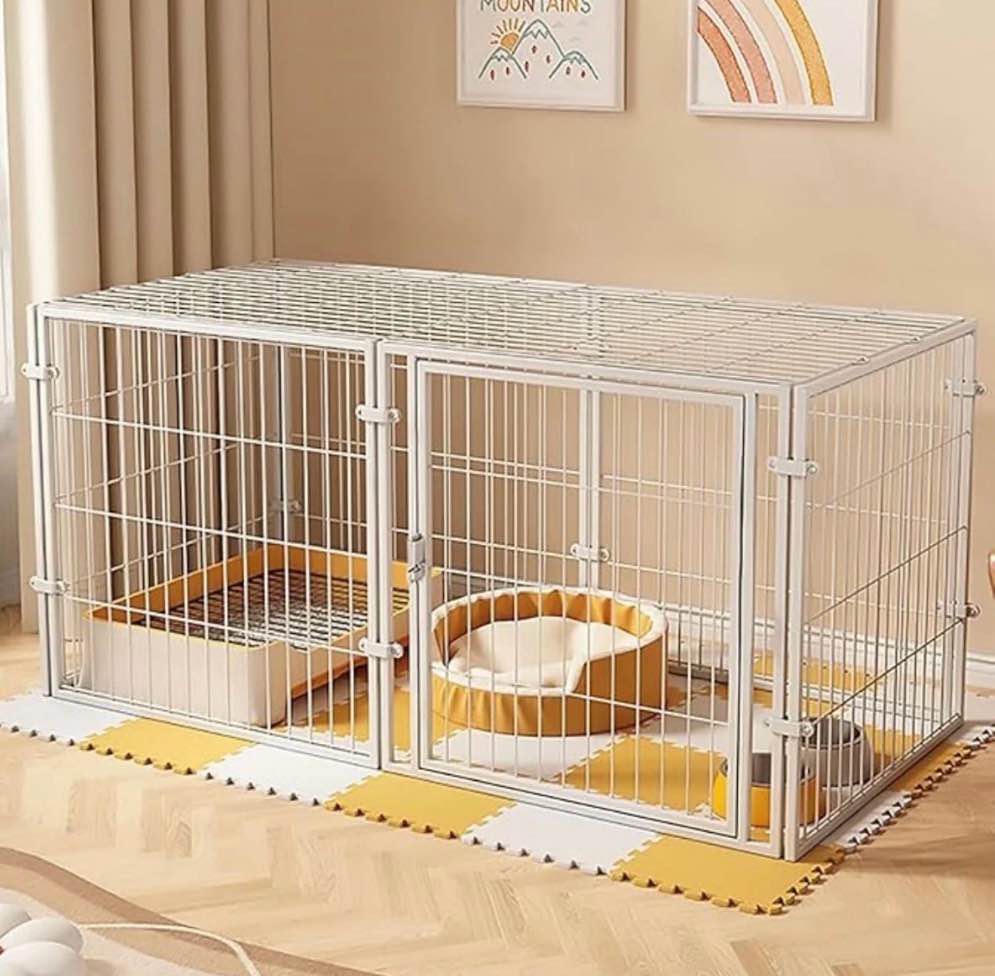 Aqwiopr Secure & Sturdy Dog Fence Playpen: Durable Outdoor Enclosure for Small Dogs