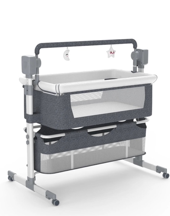 Baby Bassinet, Newborn Bedside Sleeper, Rocking Crib, Folding Portable SteAnny Infant Cradle