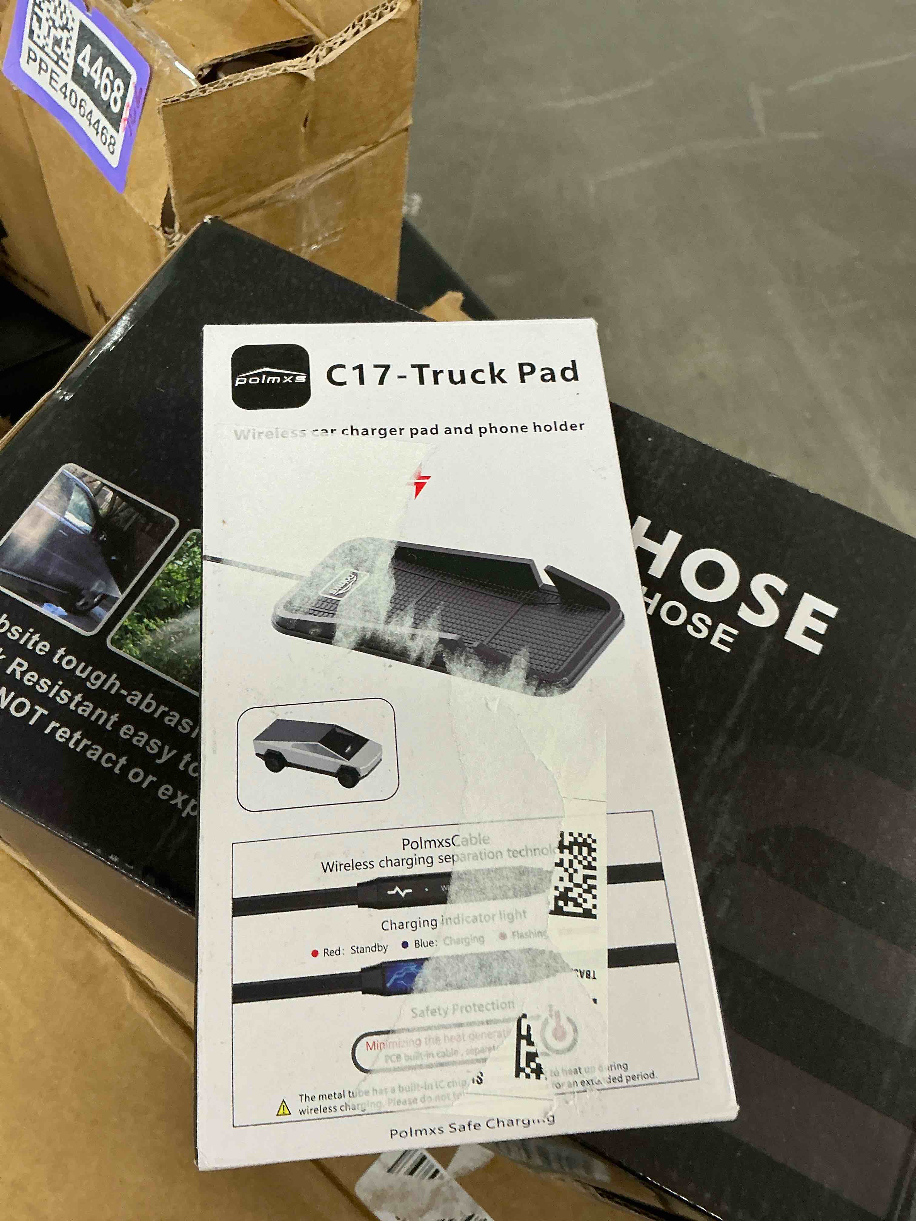 Condition photo showing New/Like New for wireless car charger charging pad,polmxs no-slip wireless phone charger for car cell phone cordless charging mat compatible with iphone 16/15/14/13/12 galaxy s23 s22 s21 note10(c17)