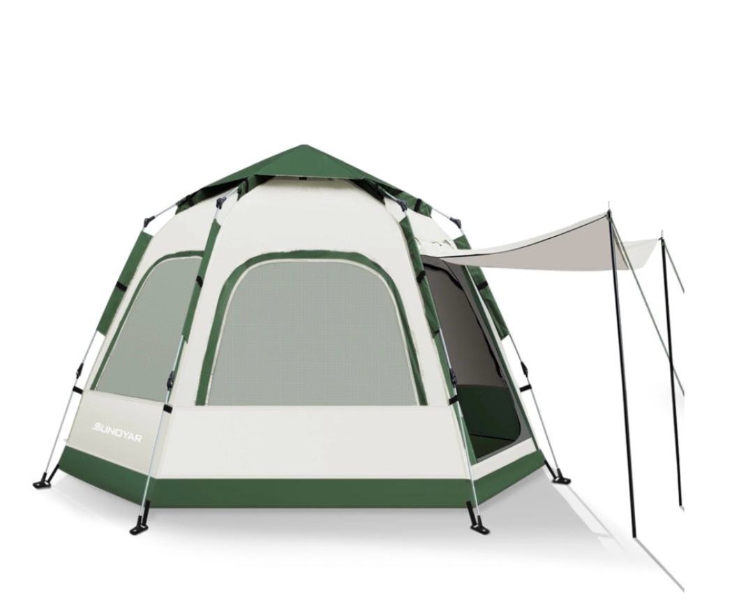 sunoyar 4-6 person tent for camping  camping tent with carry bag  instant tent for outdoor/hiking/traveling