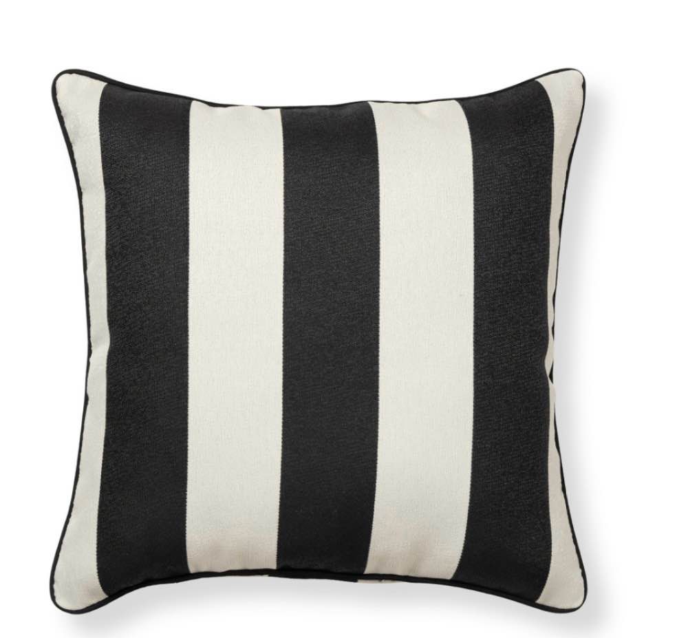 better homes & gardens 18" x 18" cabana black & white outdoor