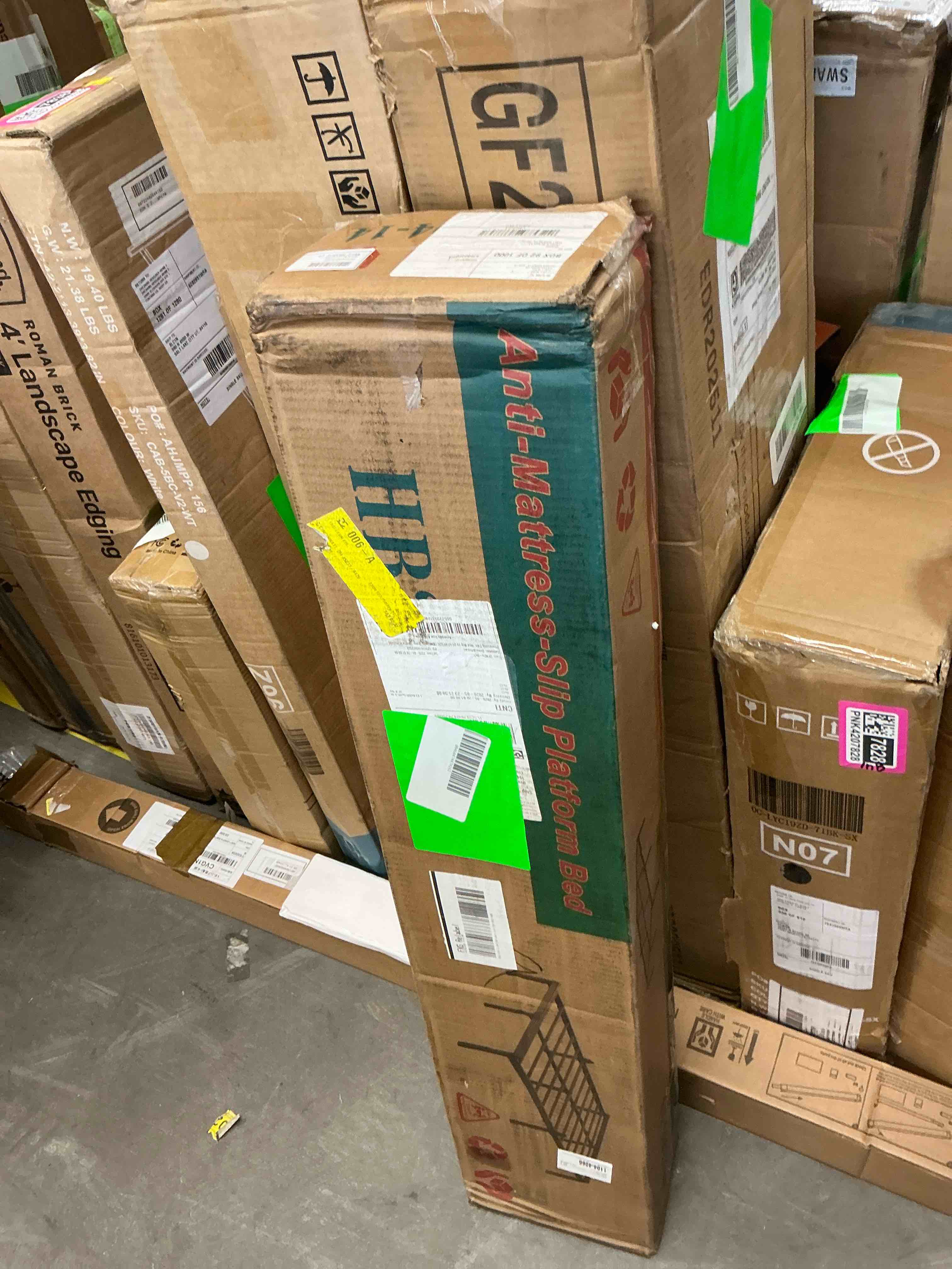 Condition photo showing New/Like New for auroral zone 14 inch king metal platform bed frame, heavy duty mattress foundation, no box spring required