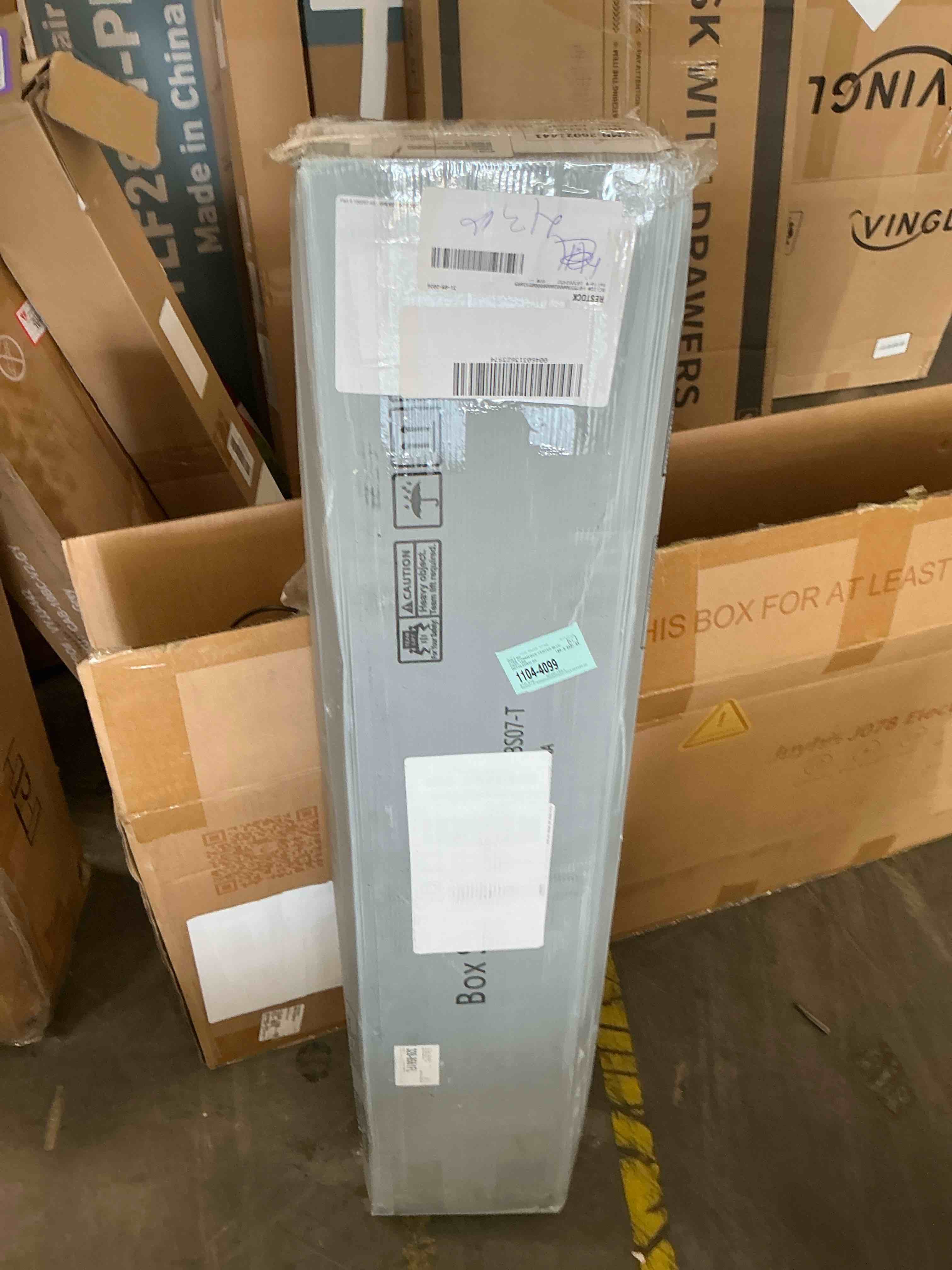 Condition photo showing New/Like New for box spring twin size bed base, heavy duty metal twin mattress foundation with fabric cover, noise-free, easy assembly