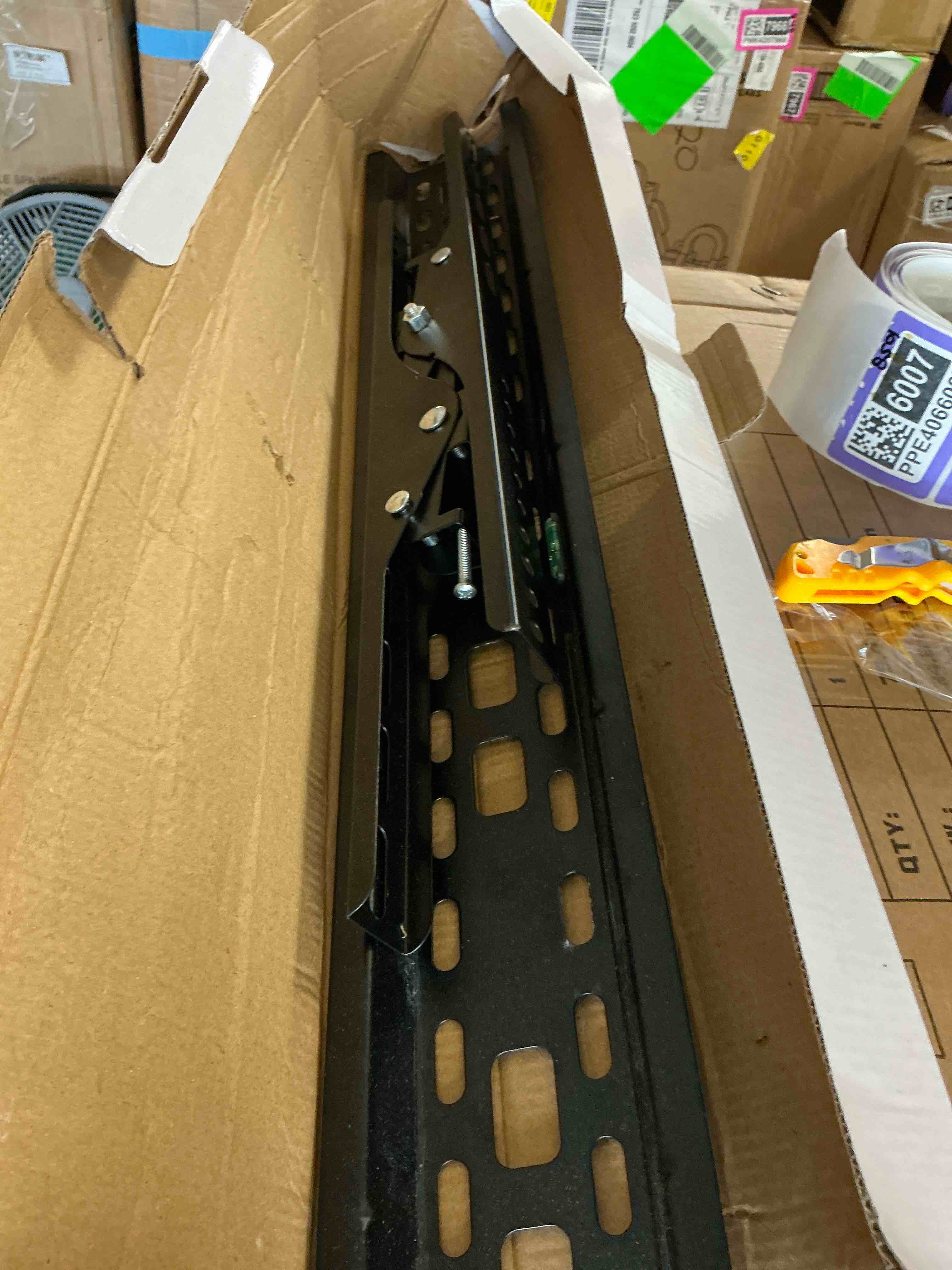 Condition photo showing As Is for tv wall mount bracket 32"-70" lcd led tv display load 110 lbs