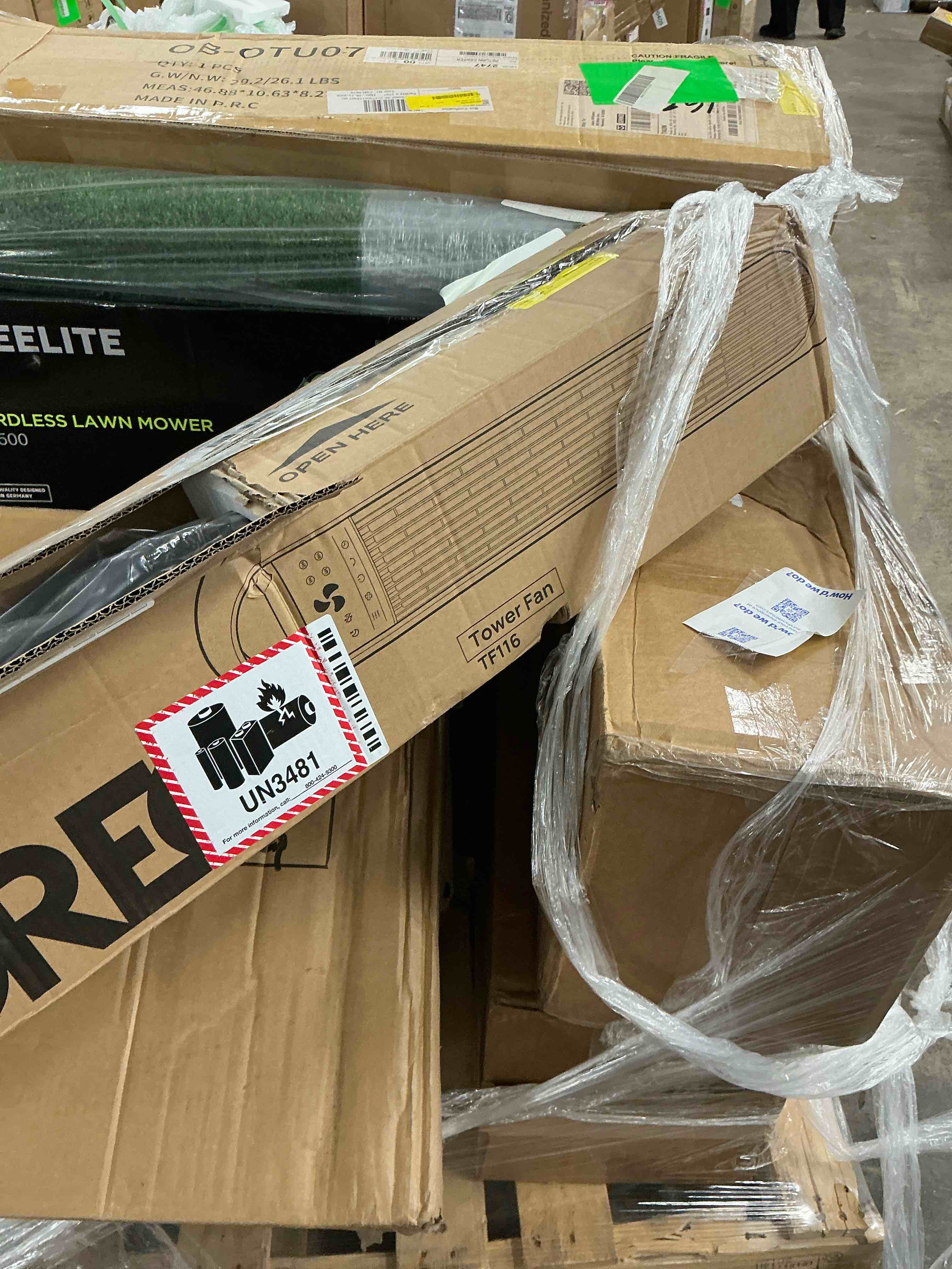 Condition photo showing New/Like New for dreo tower fans for home 32 standing floor fan 26 ft/s bladeless fan with remote 90° oscillating 3 modes 3 speeds led display 8h timer quiet room fan
