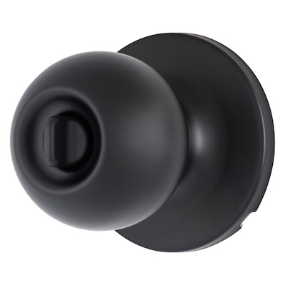 brinks commercial light duty commercial knob matte black interior or exterior keyed entry door knob   