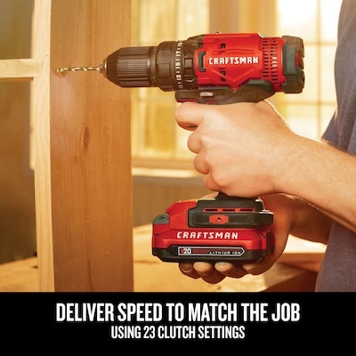 craftsman v20 20-volt max 1/2-in keyless cordless drill-tool only