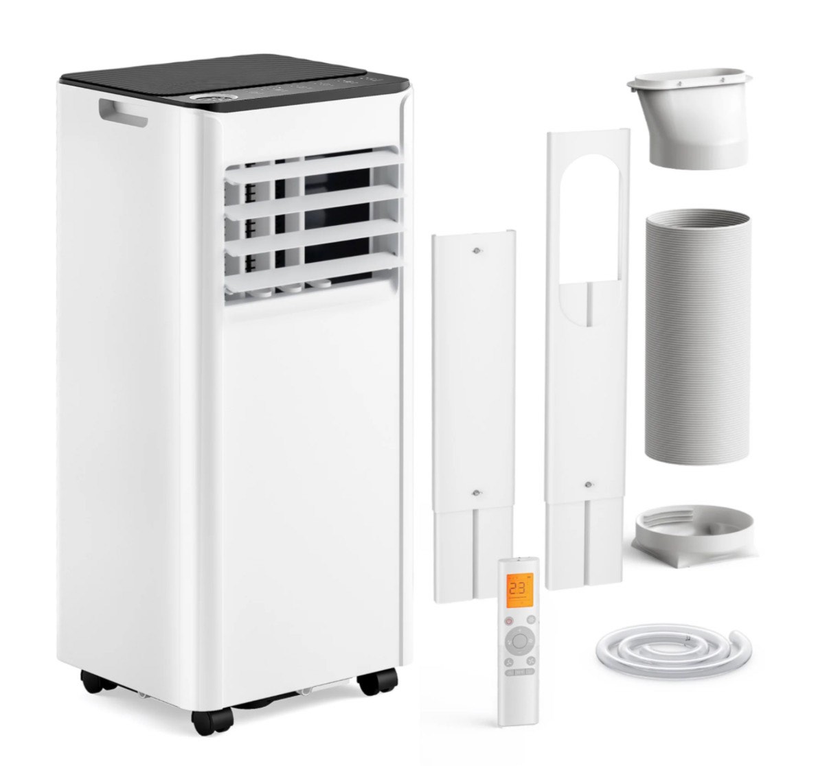 simzlife portable air conditioner 8000 btu portable ac unit up to 550 sq white