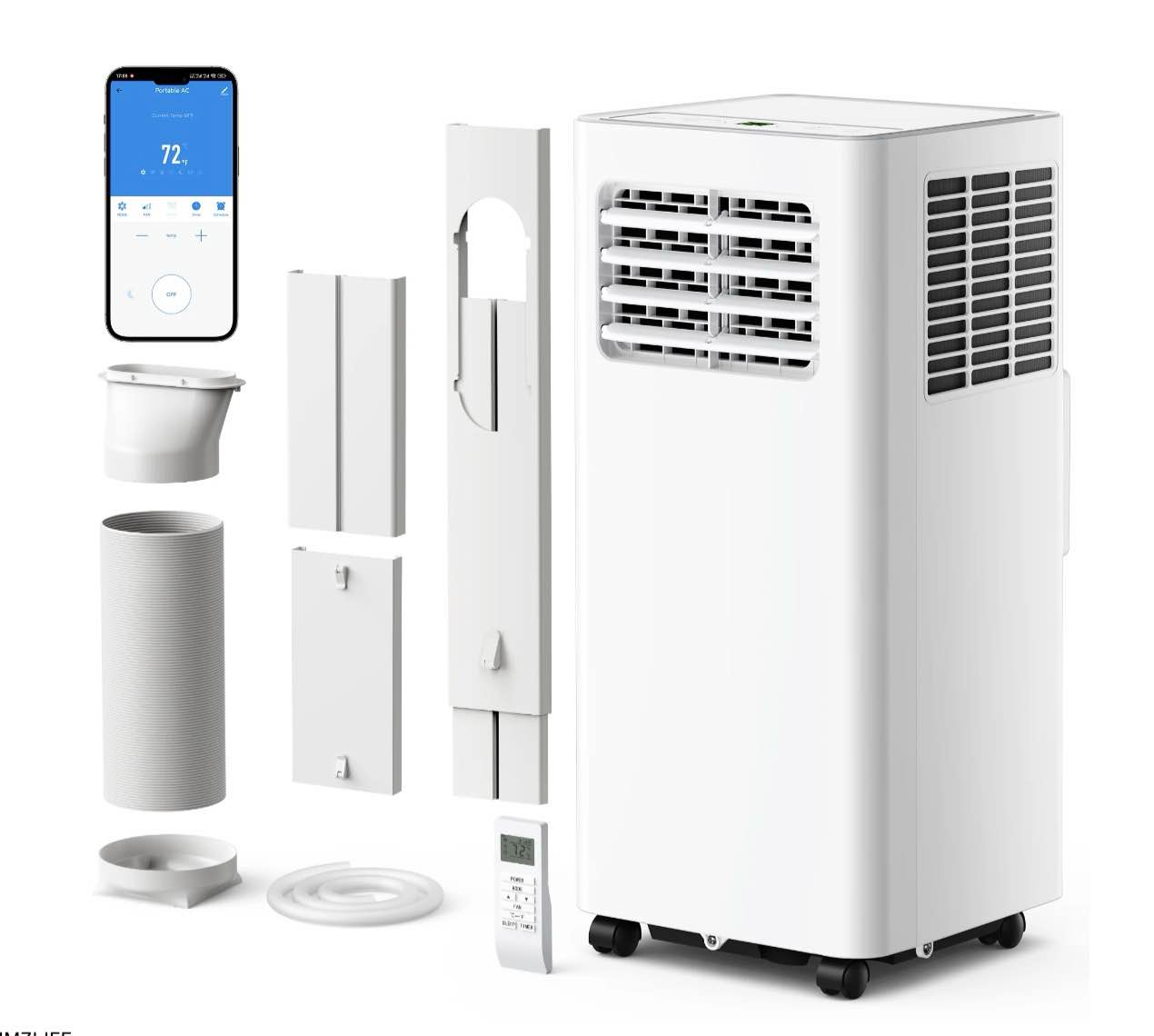 simzlife portable air conditioner 12000 btu with app control portable ac unit up to 550 sq white