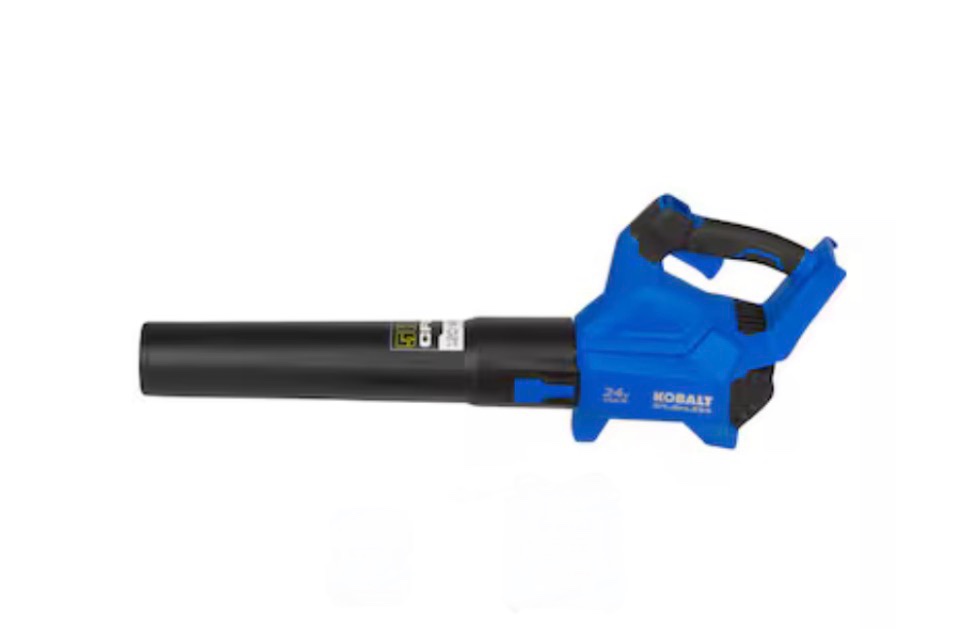 kobalt 24-volt max 120-mph brushless handheld cordless electric leaf blower(tool only)
