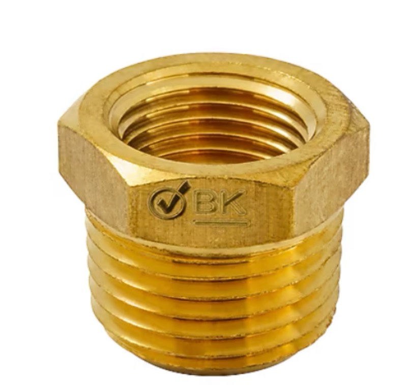 proline series brass 3/8-in fip x 1/2-in mip bushing fitting