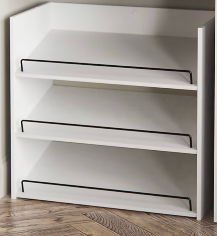 closetmaid westview 24-in x 23-in x 13-in white shoe storage