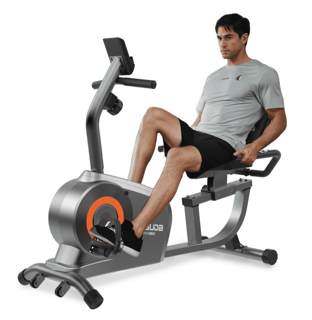 yosuda recumbent exercise bike for senior for home with 350lbs capacity
