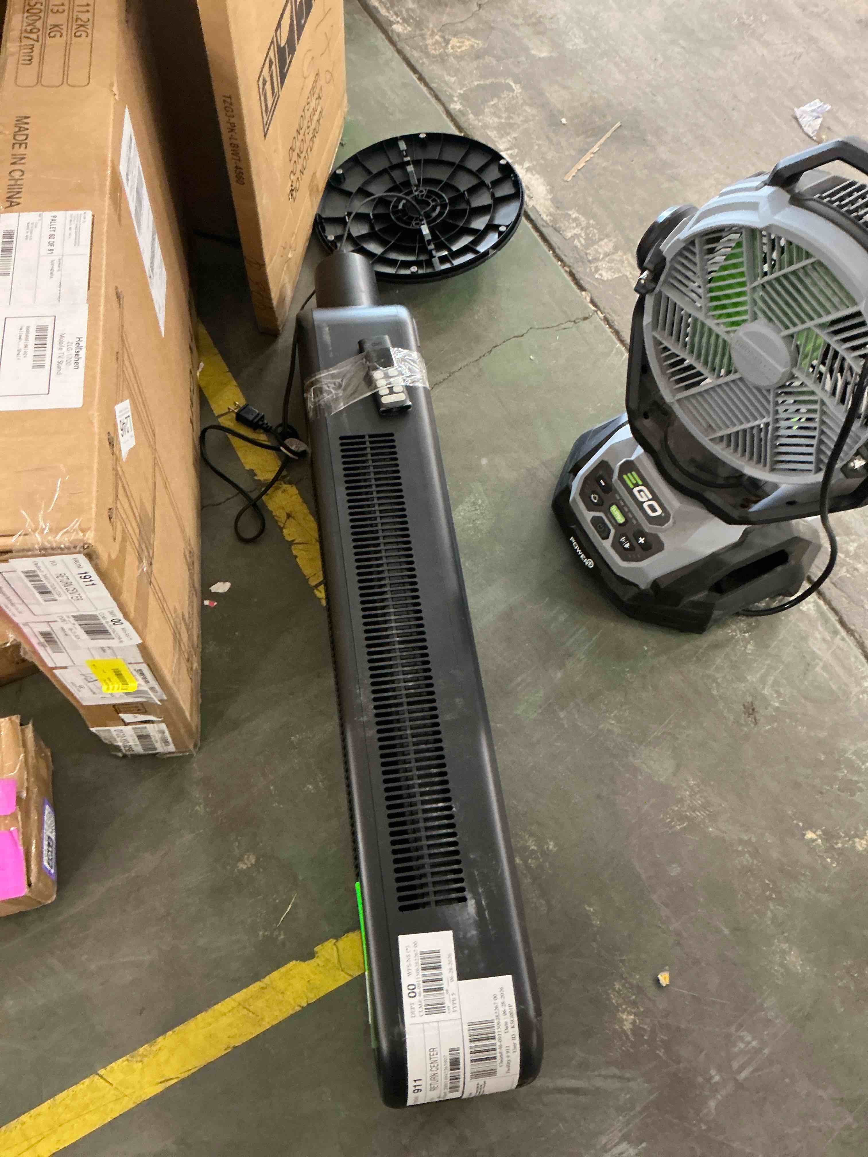 Condition photo showing Good Condition for dreo 42 tower fans for home standing bladeless fan with remote 90° oscillating fan with led display 12h timer 6 speeds 4 modes 26 ft/s high velocity ultra quiet bedroom fans