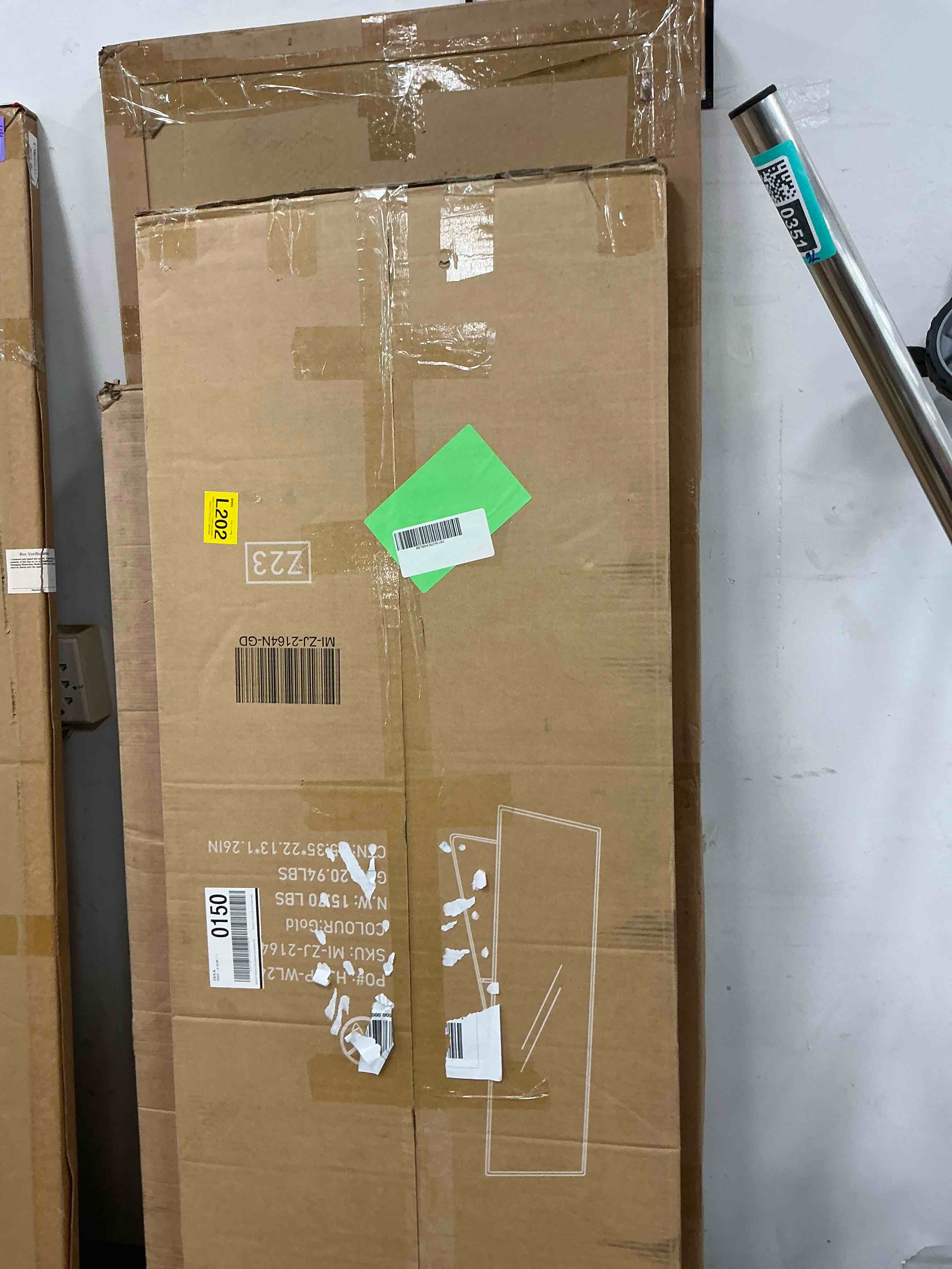 Condition photo showing Good Condition for edx full length mirror 64 x21  full body mirror rectangle free standing wall mounted leaning hanging full body mirrors  gold