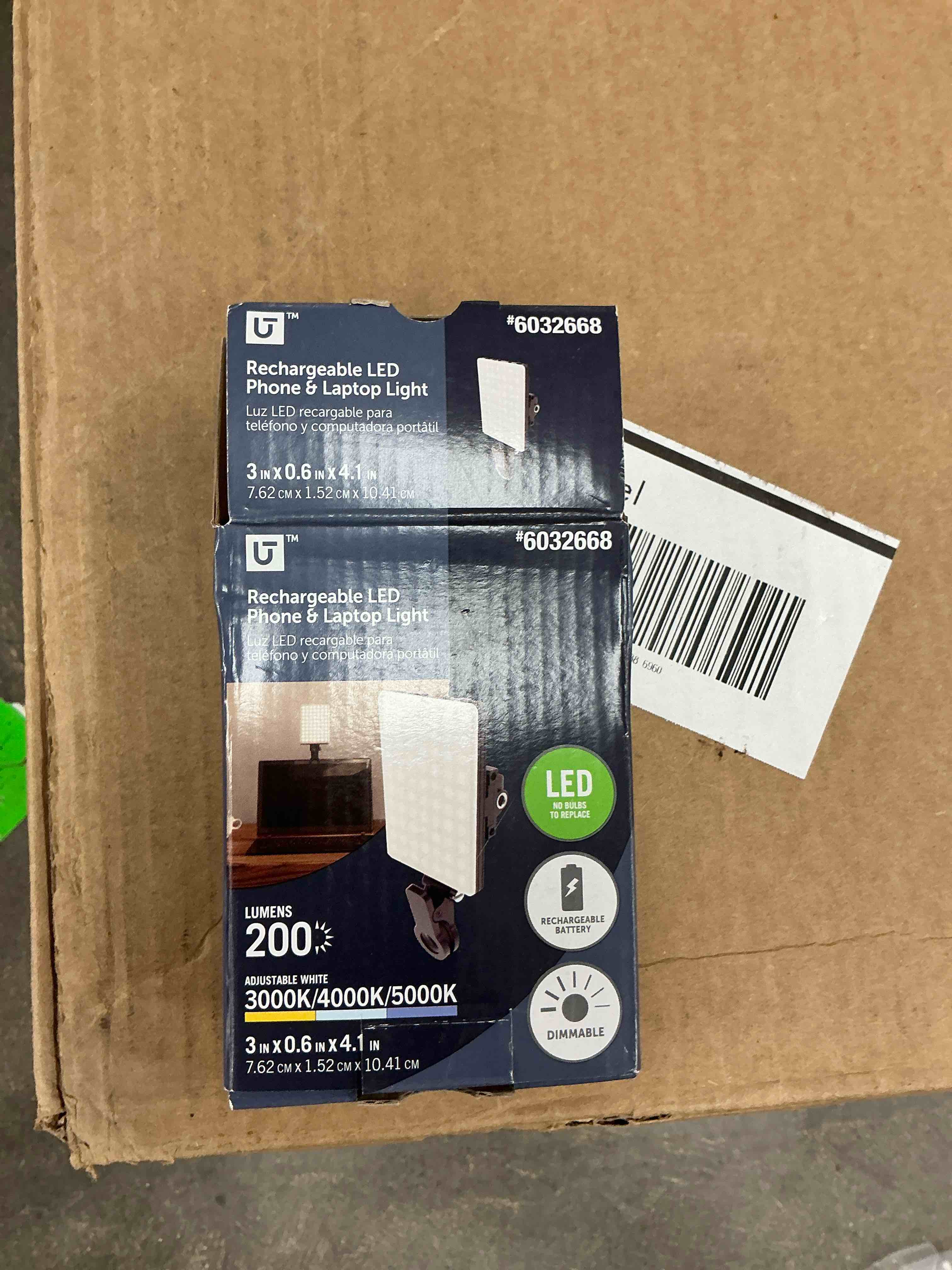 Condition photo showing Good Condition for utilitech rechargeable clip-on led light for phone tablet or laptop-