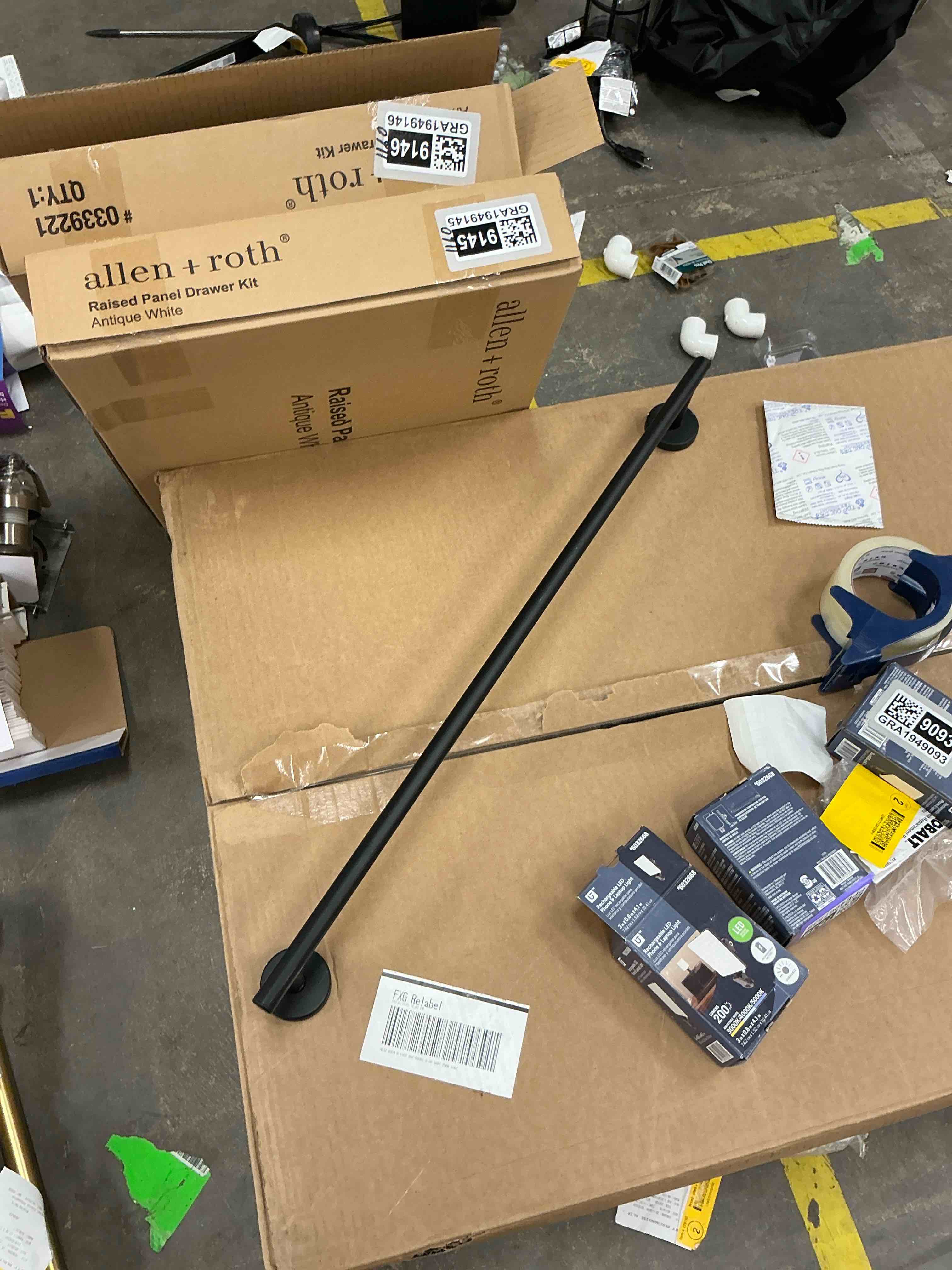 Condition photo showing Good Condition for allen + roth harlow 24-in matte black wall-mount single towel bar