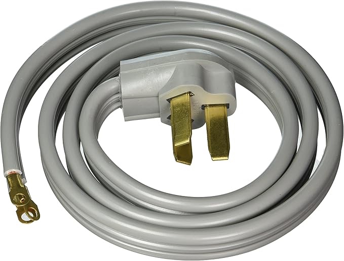 utilitech 6-ft 50 -amp 3 -prong gray range appliance power cord