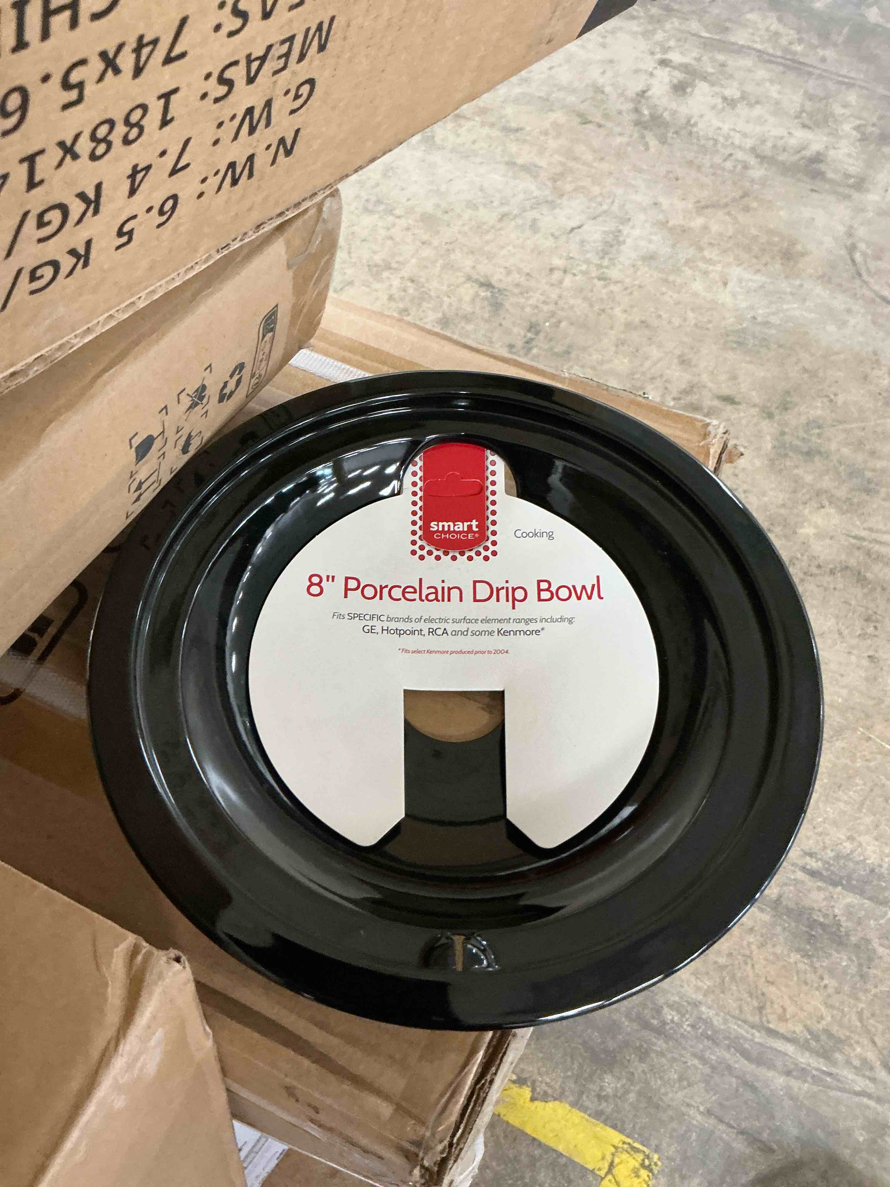 Condition photo showing Good Condition for smart choice universal electric range 8-in drip pan ( black/porcelain )