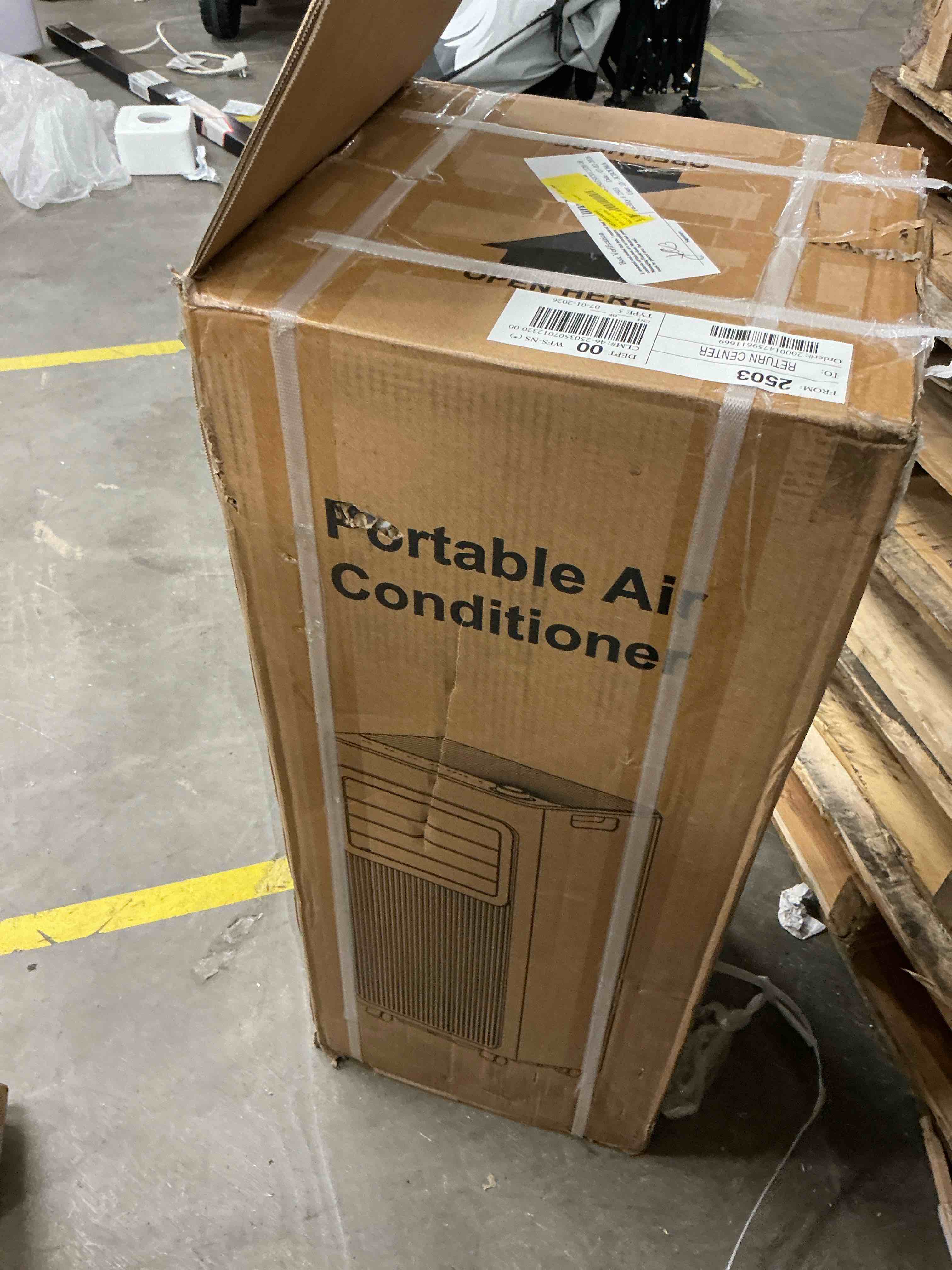 Condition photo showing New/Like New for 8000 btu portable air conditioner for rooms up to 350 sq.ft, 6-in-1 portable ac unit with cooling, dehumidifier & fan, quiet sleep mode, remote control, 24h timer for bedroom, apartment & office