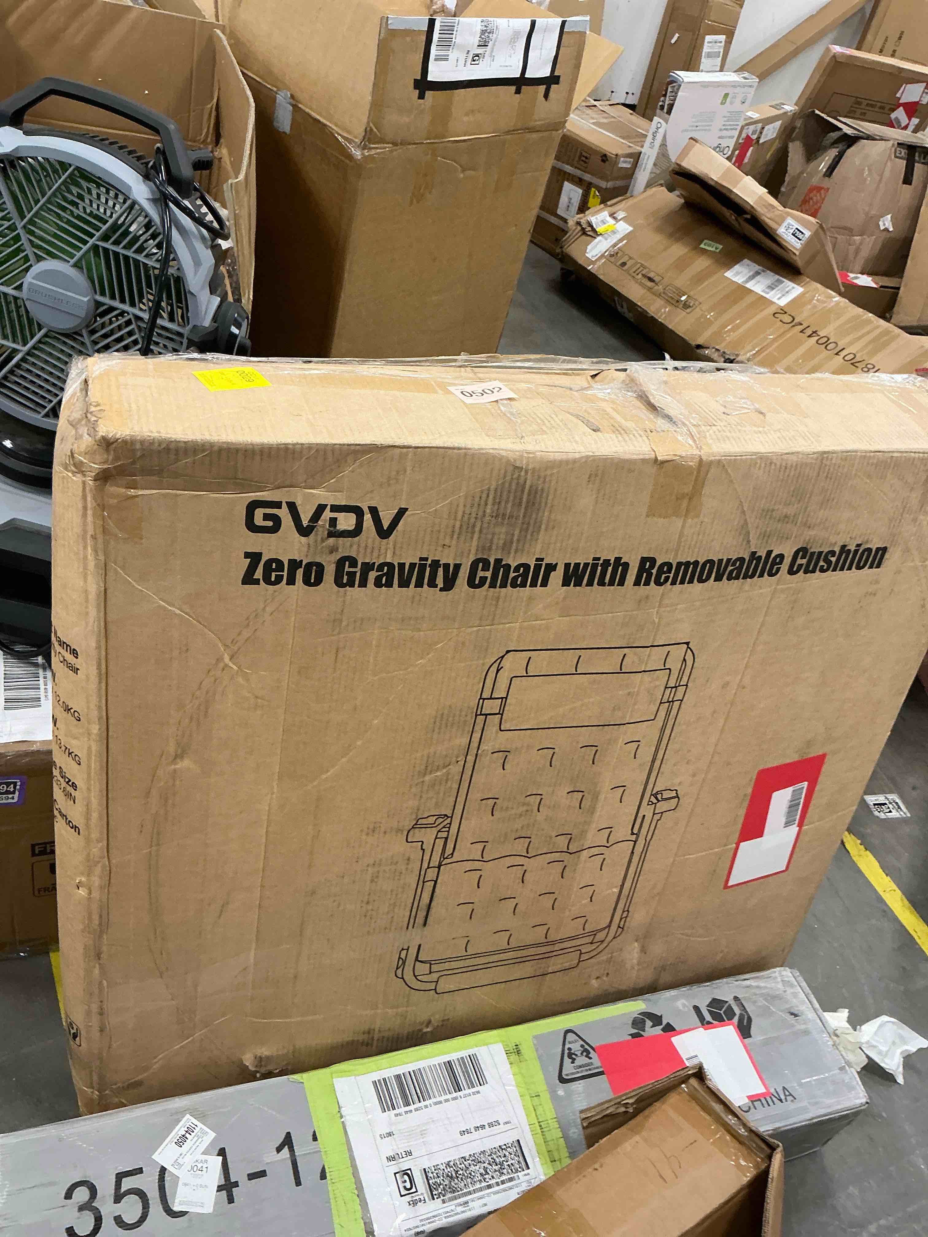 Condition photo showing Good Condition for gvdv oversized zero gravity chair, 33in xxl lounge chair 500lbs capcity with removable thick cushion, lawn patio reclining chair upgraded alloy lock and cup holder, for indoor outdoor, black