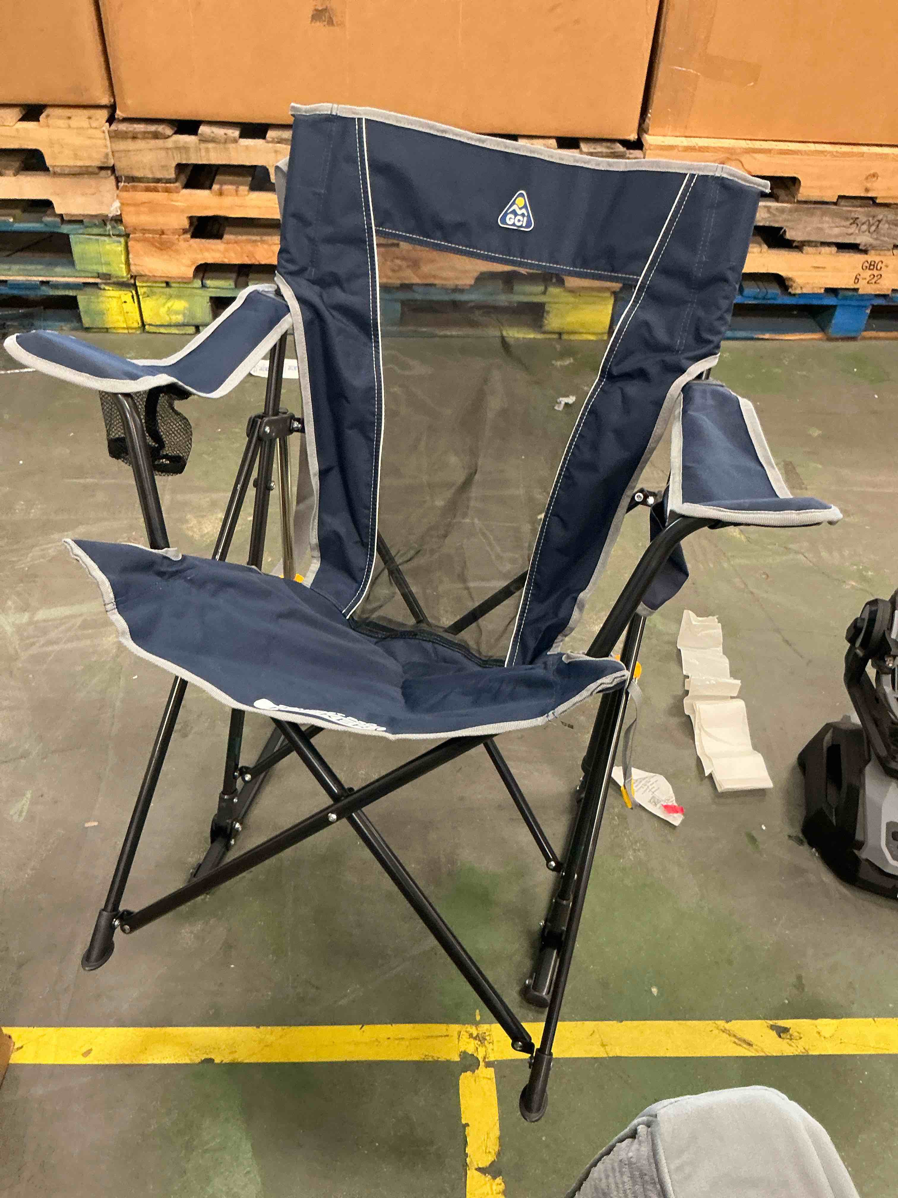 Condition photo showing Good Condition for gci outdoor comfort pro rocker camping chair - indigo blue