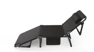 Condition photo showing Good Condition for gvdv portable folding camping cot , 29" wide multi-position folding chaise lounge chair, oversized folding bed sleep cot for outdoor, home, office