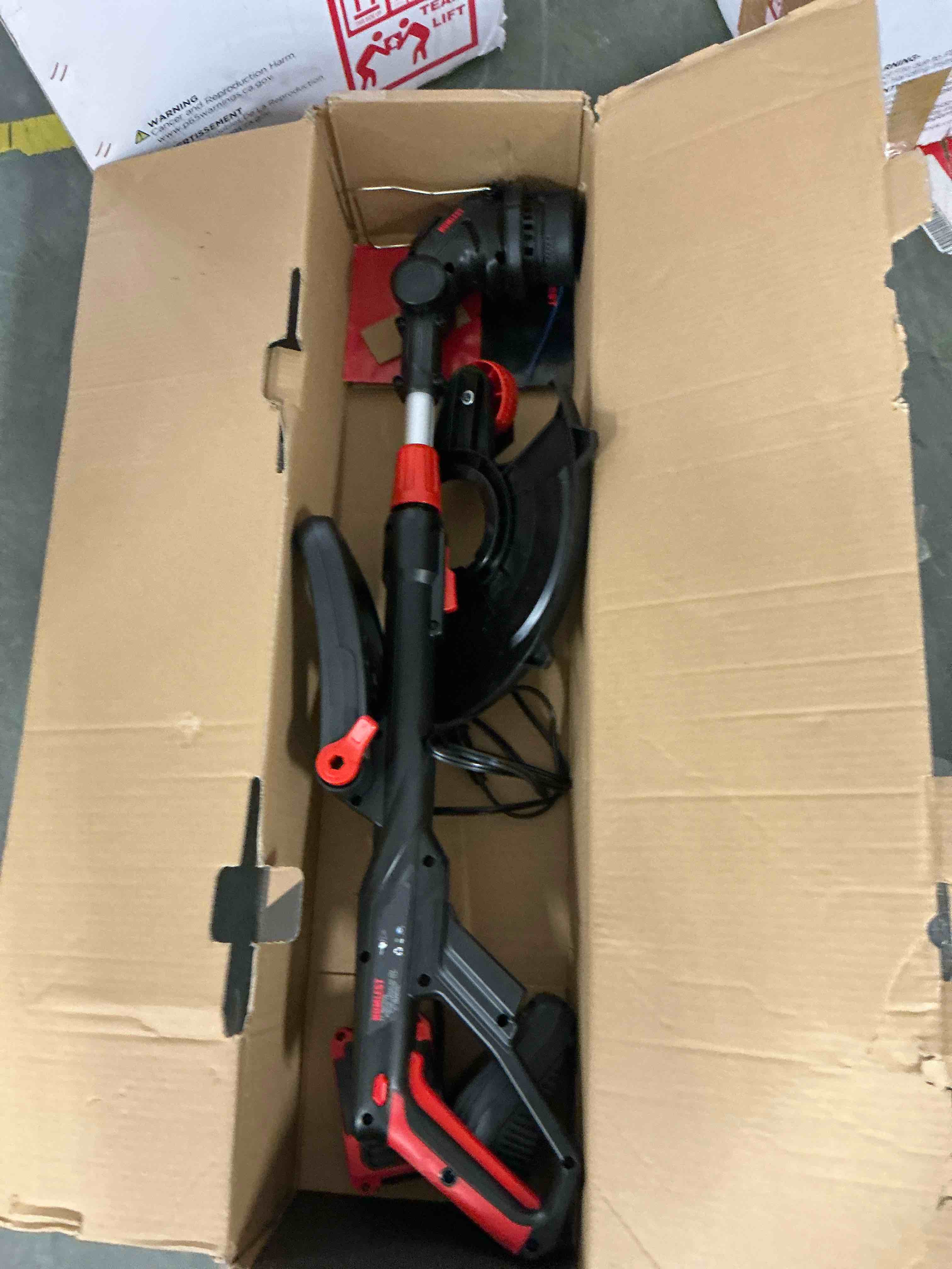 Condition photo showing Good Condition for string trimmer cordless with auto feed,20v battery powered 13" edger and weed trimmer,2 in 1 electric grass trimmer,2.5ah battery and fast charger included (black)