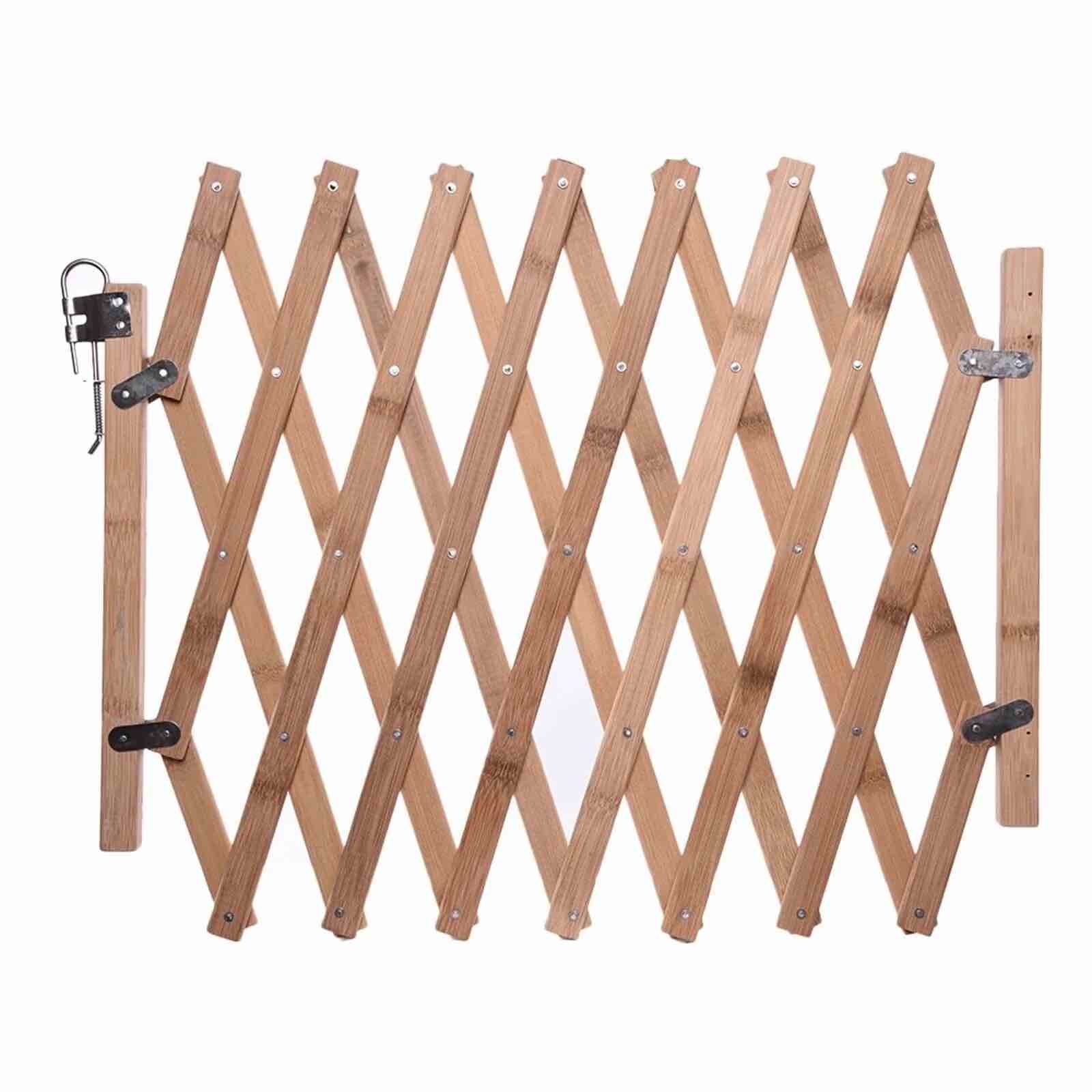 costyle expandable accordion dog gate wooden dog fence pet gate safety protection doorways