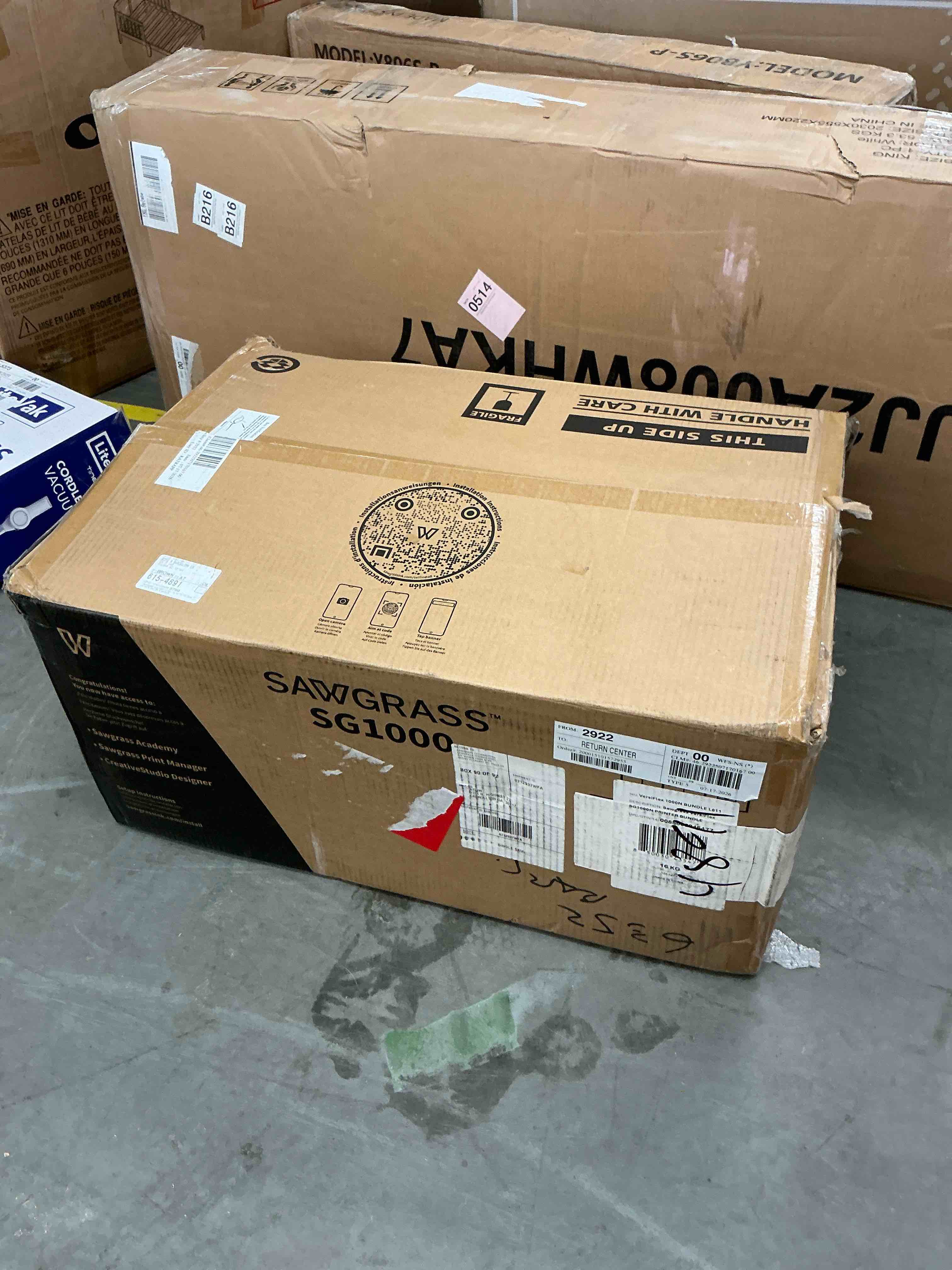Condition photo showing Good Condition for sawgrass sg1000 versiflex sublimation printer | transfer to cotton, metal, wood & polyester | anti-clog tech |
