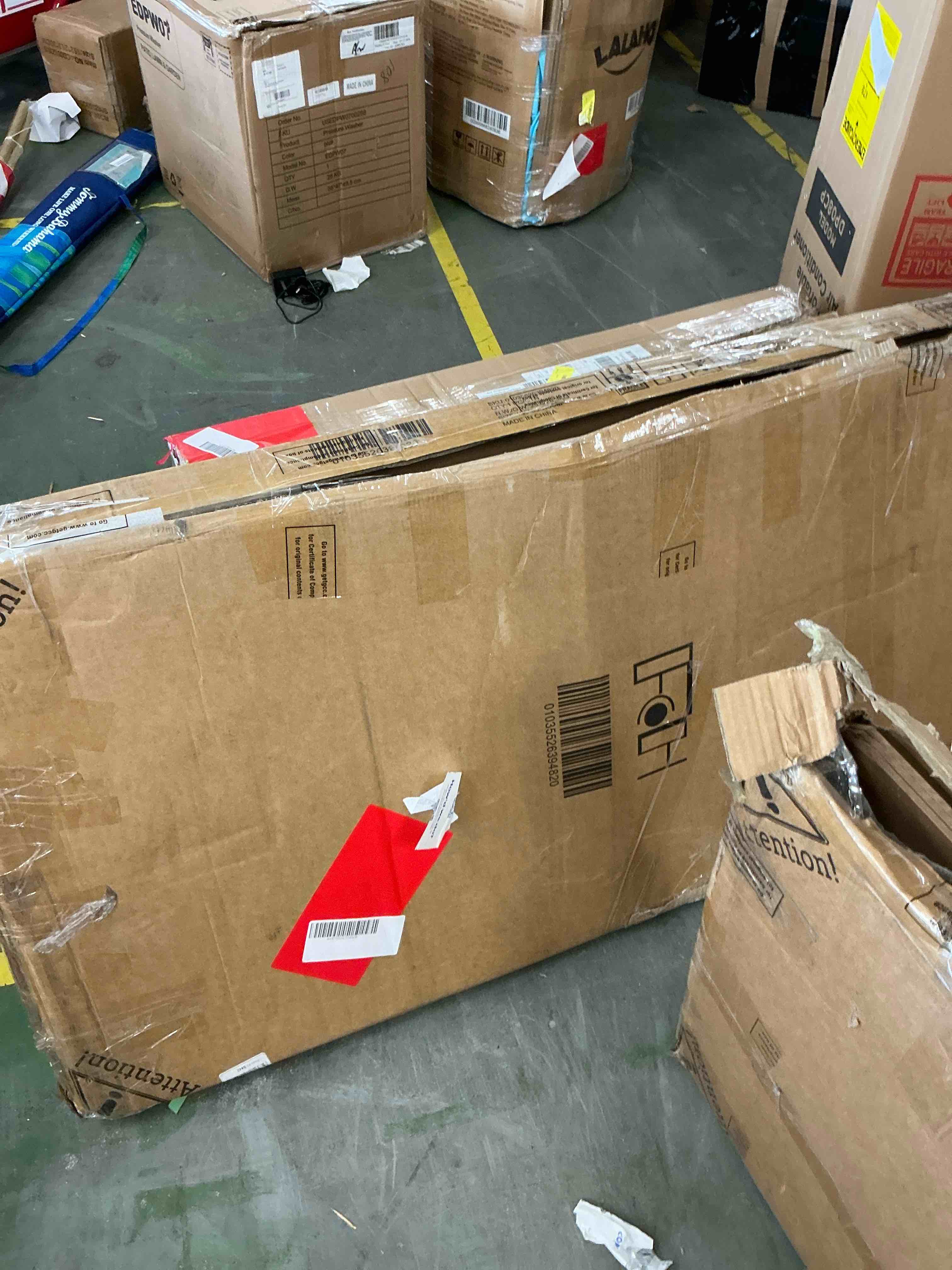 Condition photo showing Good Condition for ktaxon 5 tier 48" w shelving rack for garage & industrial heavy duty, 3100lbs adjustable metal tough shelves gloved rubber hammer, 48" w x 72" h x 24" d