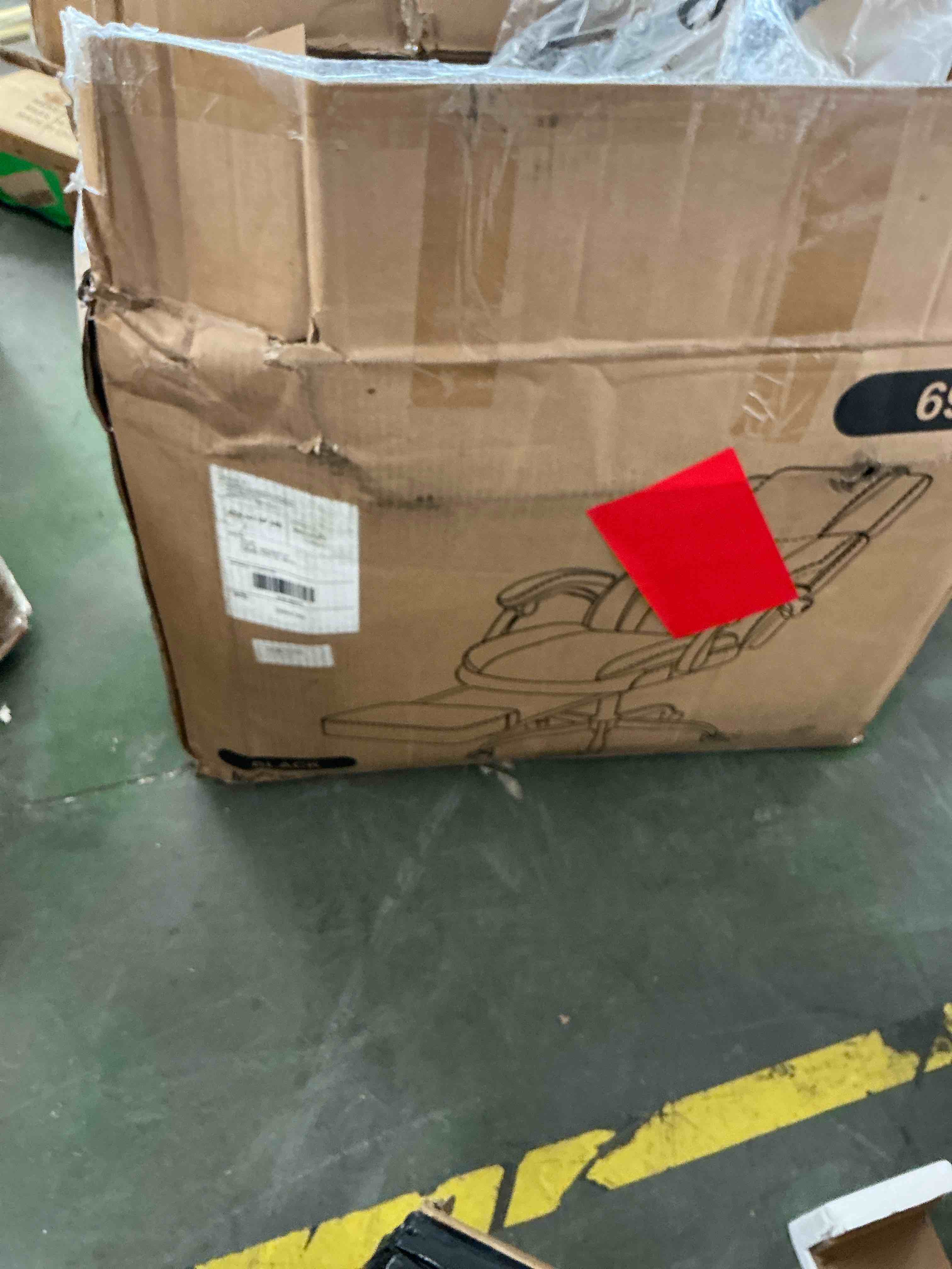 Condition photo showing New/Like New for big and tall office chair 450lbs with footrest, heavy duty reclining executive desk chairs, high back wide seat ergonomic home computer chair for heavy people with lumbar support
