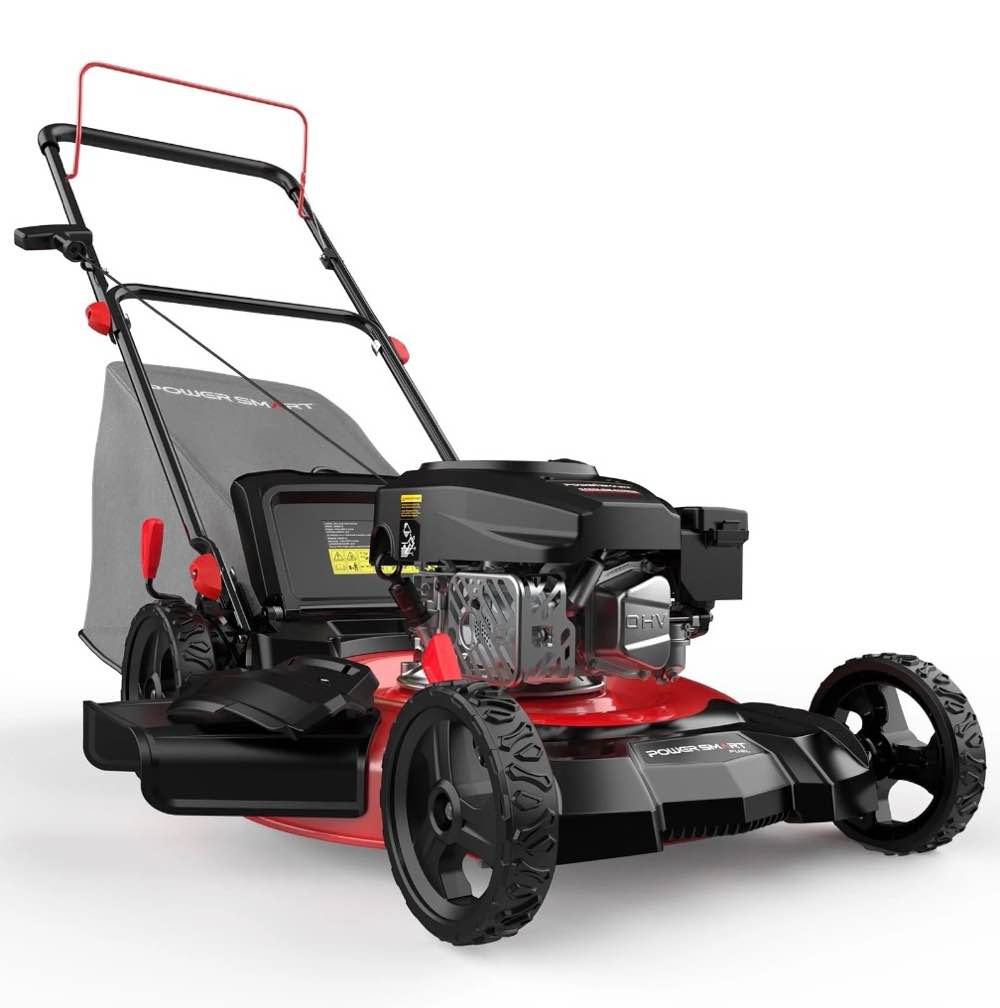 powersmart 21  144cc gas push lawn mower   with 6-position height adjustment