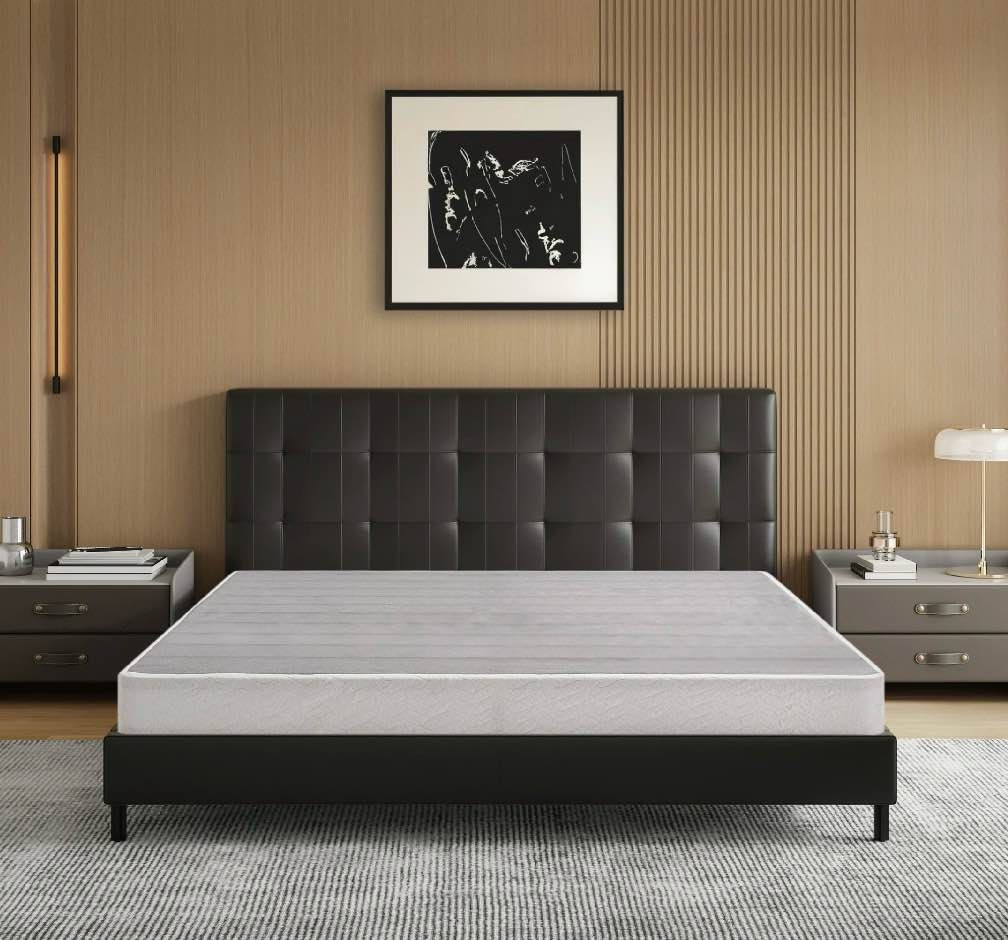 Egohome 5 Inch King Size Metal Box Spring, Easy Assembly Mattress Foundation, 80"*76"*5" King