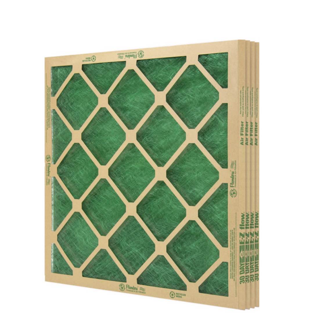aaf aaf flanders nested fiberglass merv 1 air filter  size 20  x 20  x 1  (4 filters)