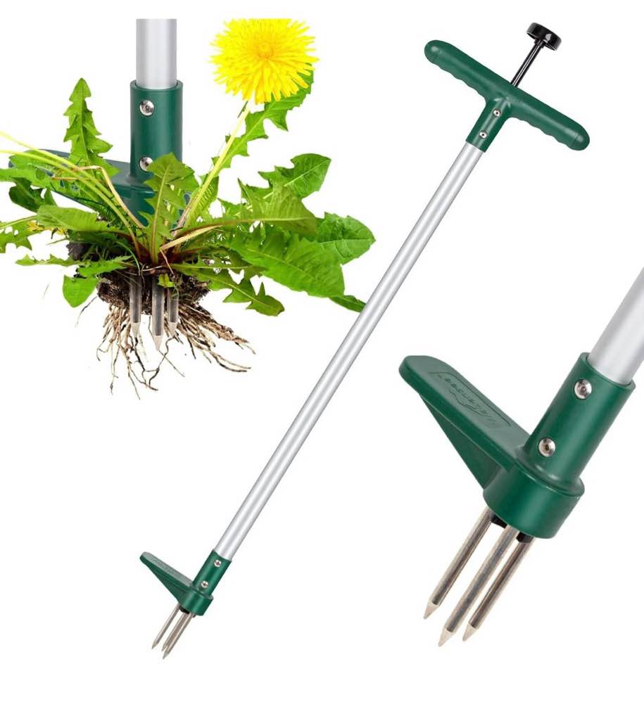 walensee weed puller with 3 claws  stand up weeder for dandelion