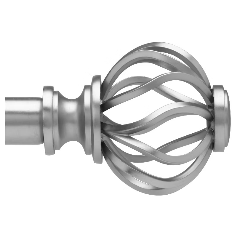 66"x120" Loft By Umbra Cagio Curtain Rod Matte Nickel