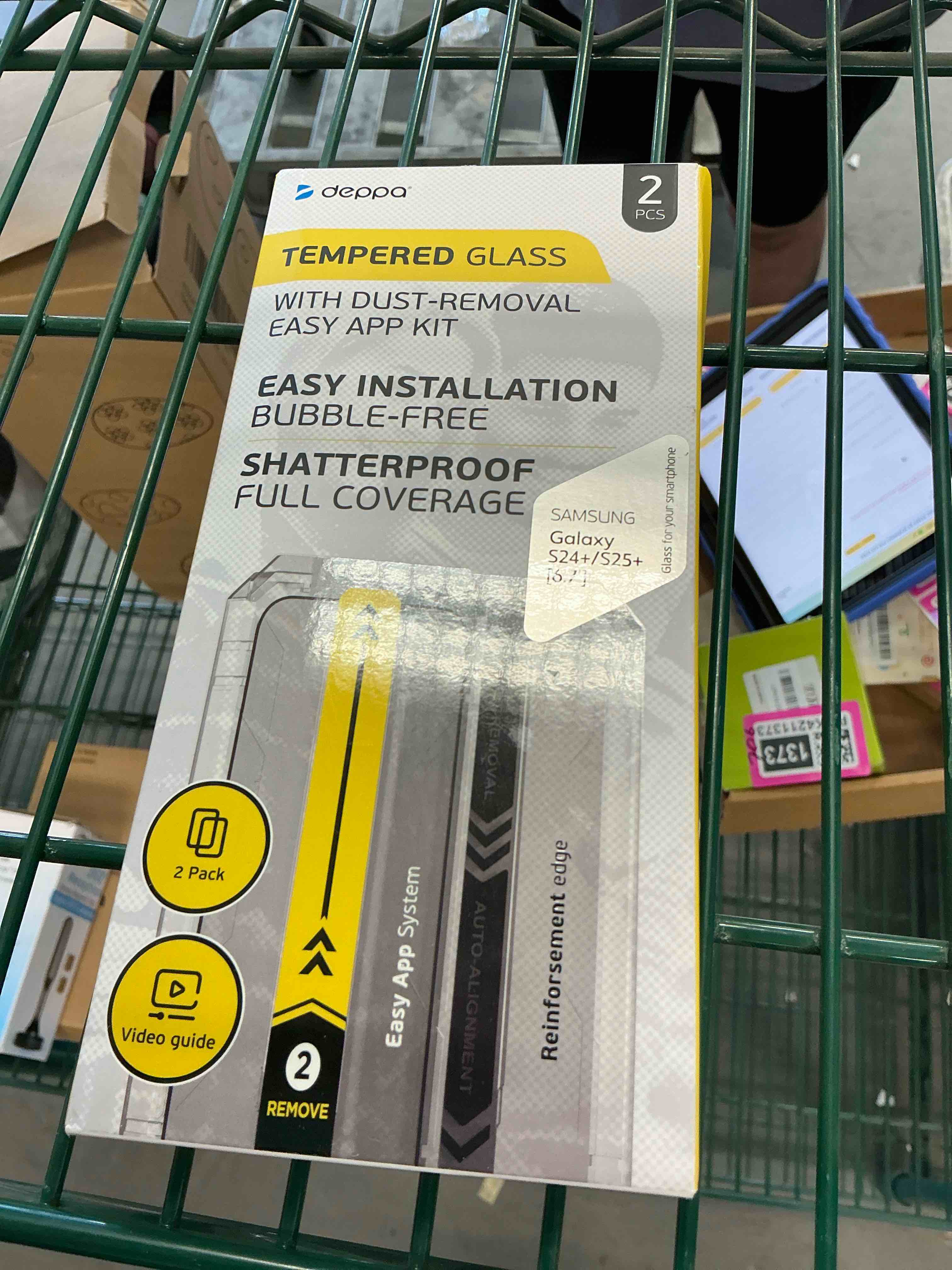 Condition photo showing Good Condition for deppa |2-pack| screen protector for samsung galaxy s25+ plus / s24+ plus (6.7") tempered glass | fingerprint unlock | full coverage | bubble free, easy install kit clear samsung s25+/s24+ (6.7')