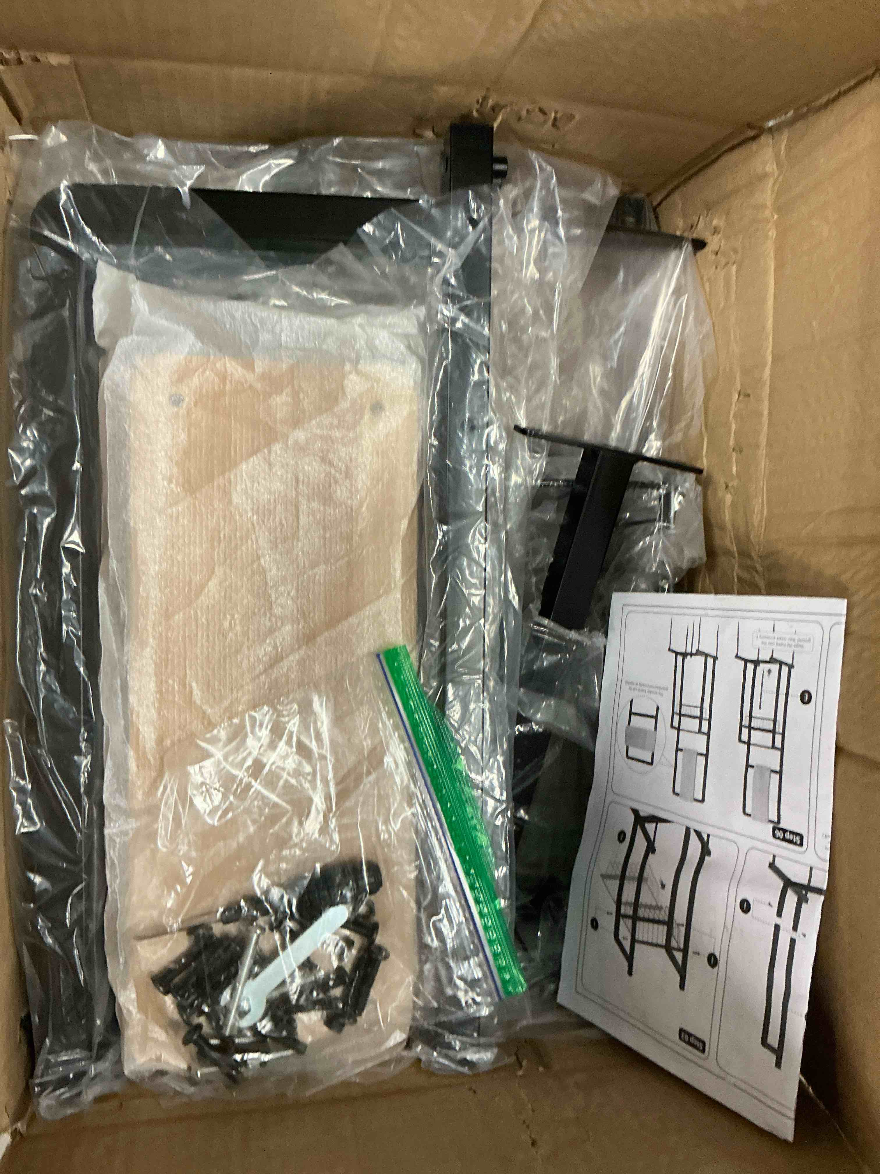 Condition photo showing Good Condition for retractable hose reel stand, freestanding garden hose holder for outside with mounting brackets, no wall installation, fits most garden hose reels (reel not included)