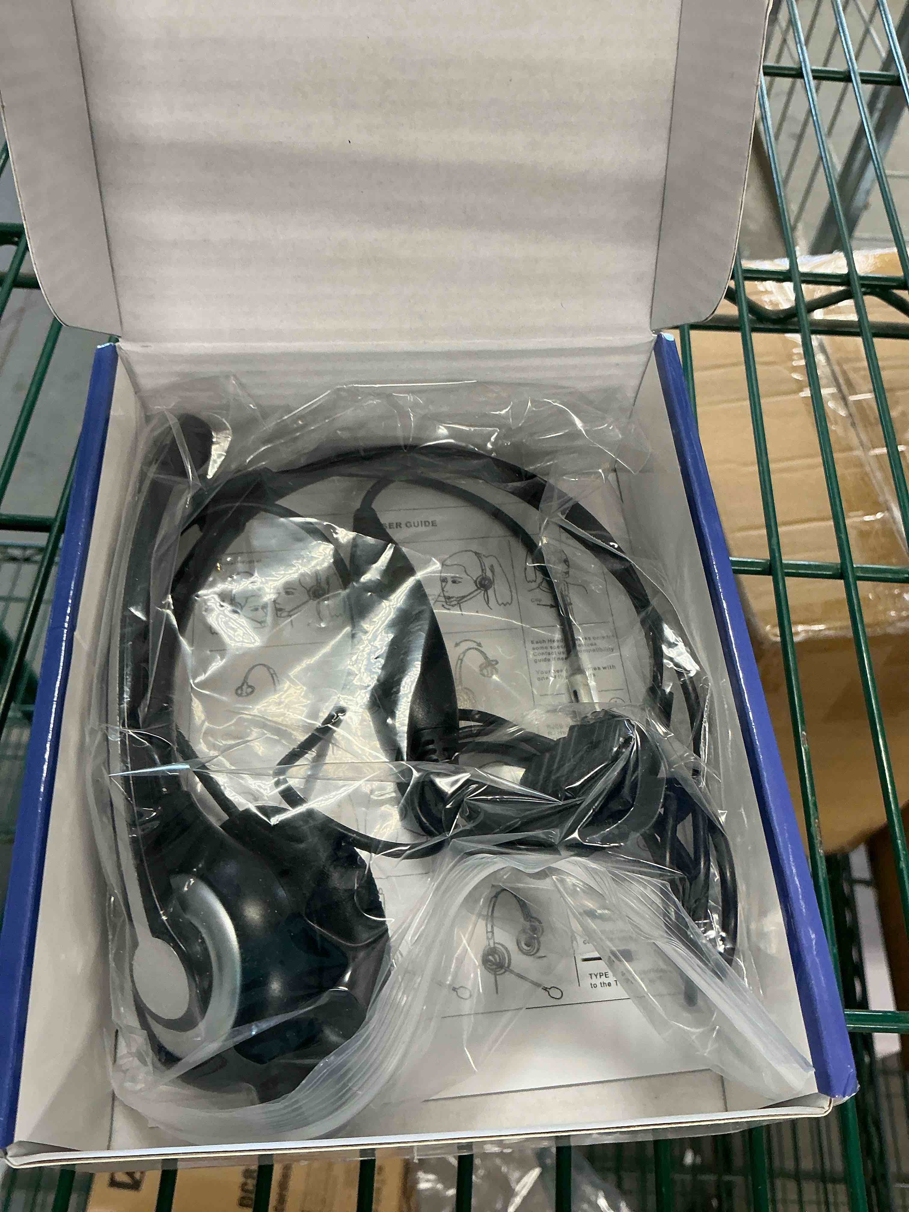 Condition photo showing Good Condition for wantek phone headset with microphone noise cancelling, telephone headsets 2.5mm jack work for panasonic at&t ml17929 vtech rca cisco uniden polycom grandstream home office cordless phones(f600j25p) 600-2.5mm