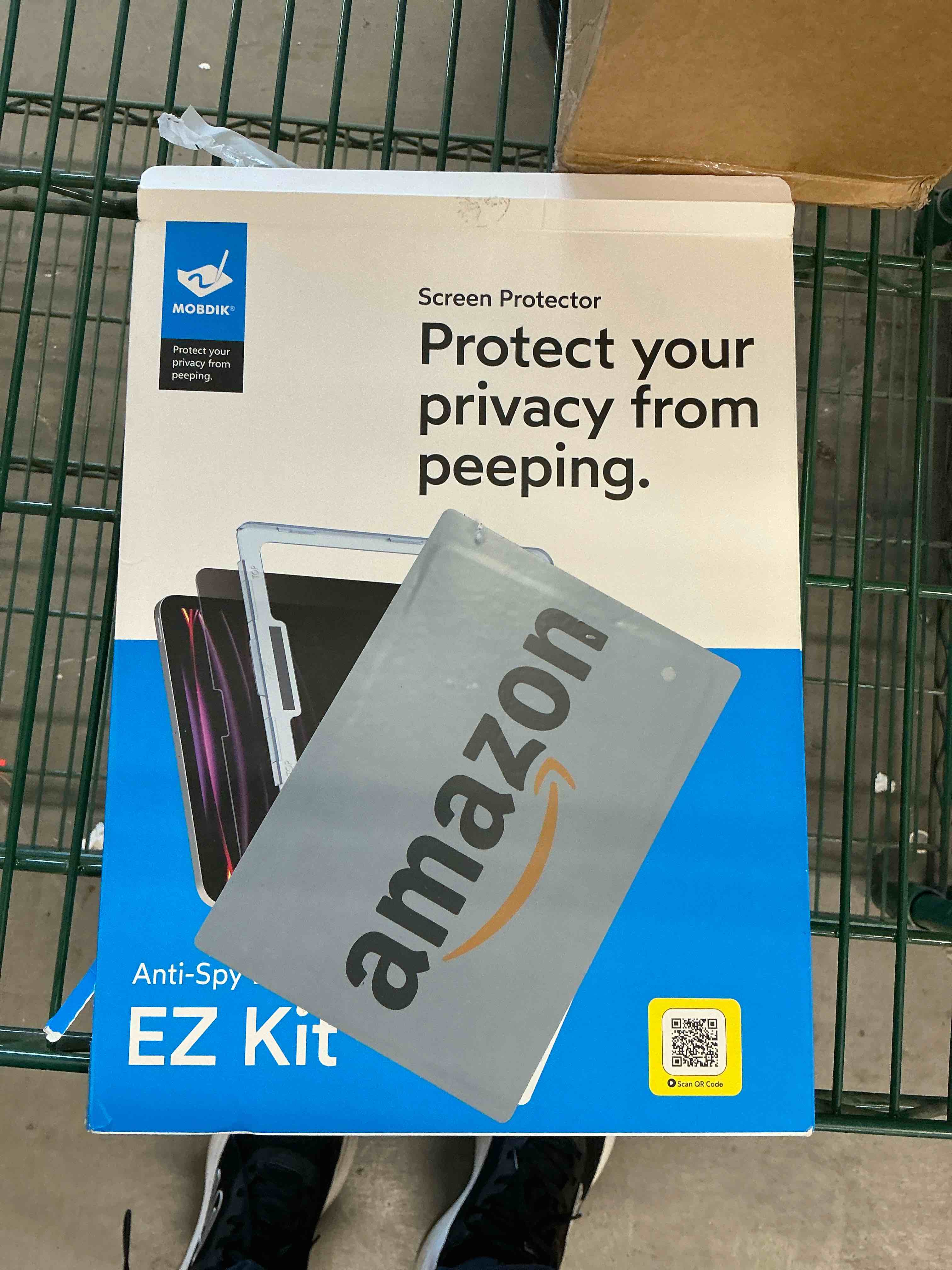 Condition photo showing Good Condition for mobdik 1 pack privacy screen protector compatible with ipad air 13 m4/m3/m2 2026/2025/2024, anti spy, 9h tempered glass, ez kit ipad air 13 2026/2025/2024